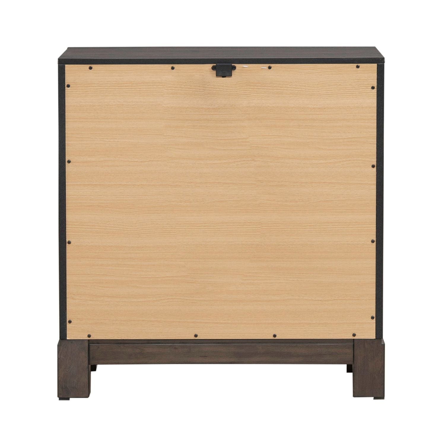Modern Edge - Nightstand With Charging Station - Brown