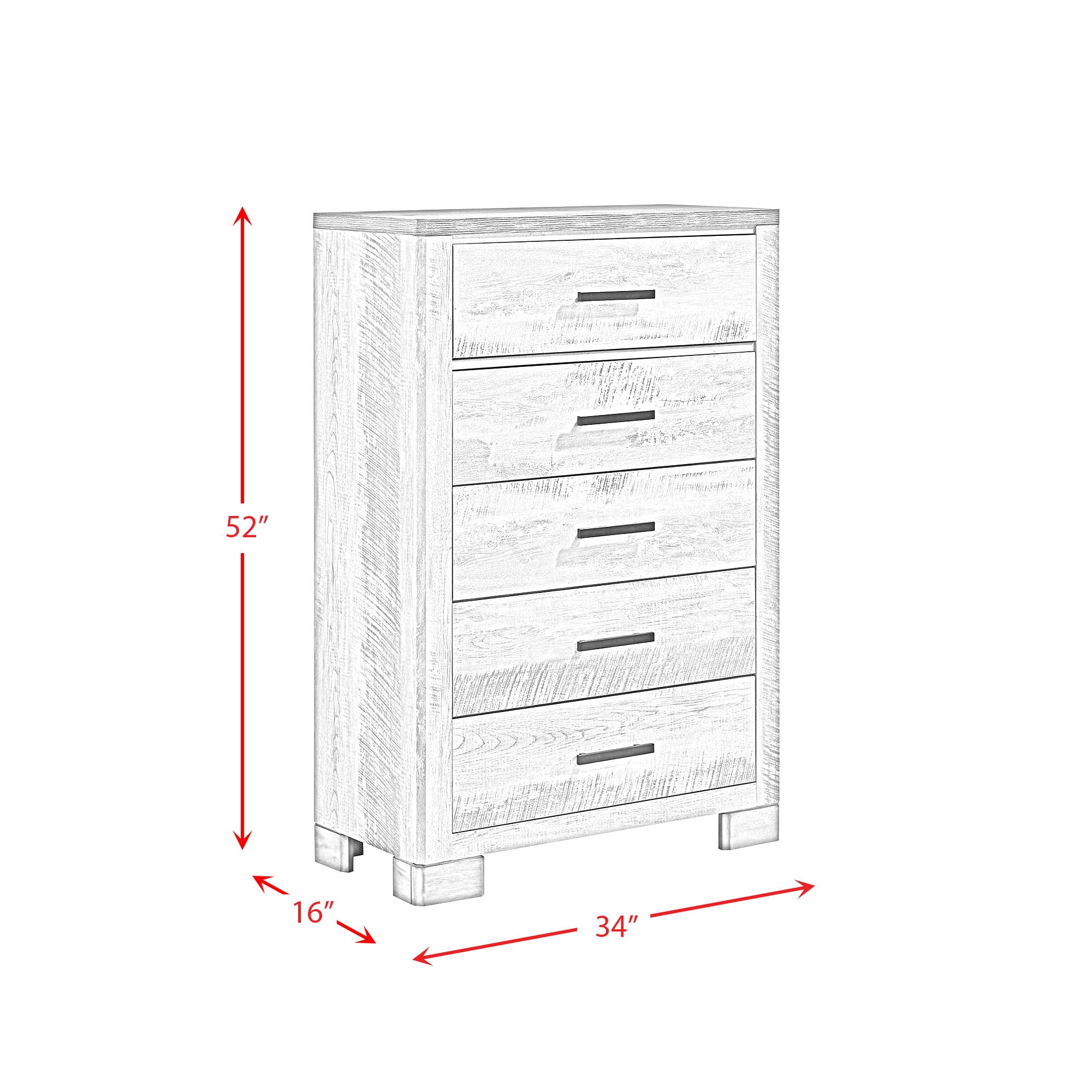Millers Cove - Chest (Sturdy) - Two-Tone Gray