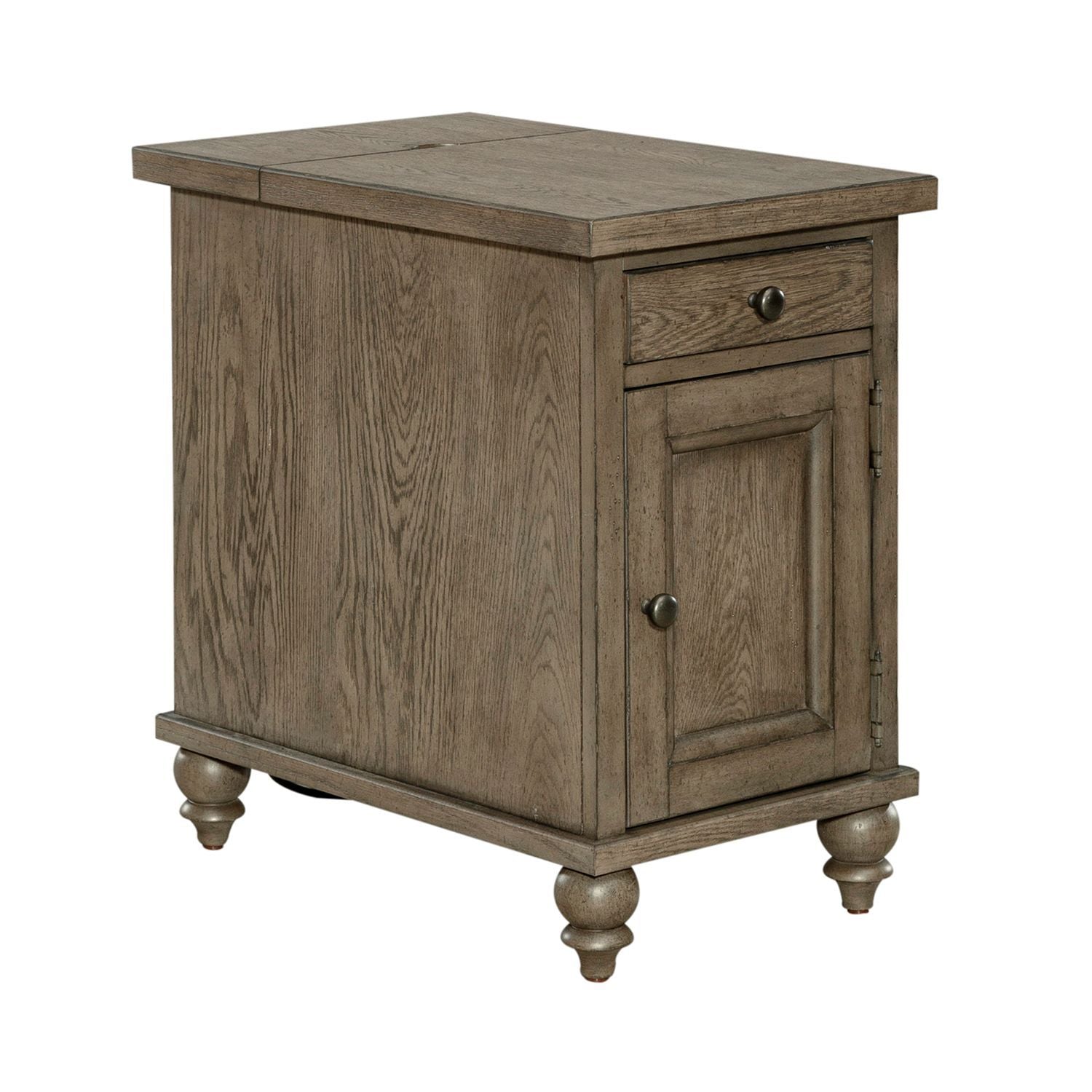 Americana Farmhouse - Chair Side Table - Light Brown