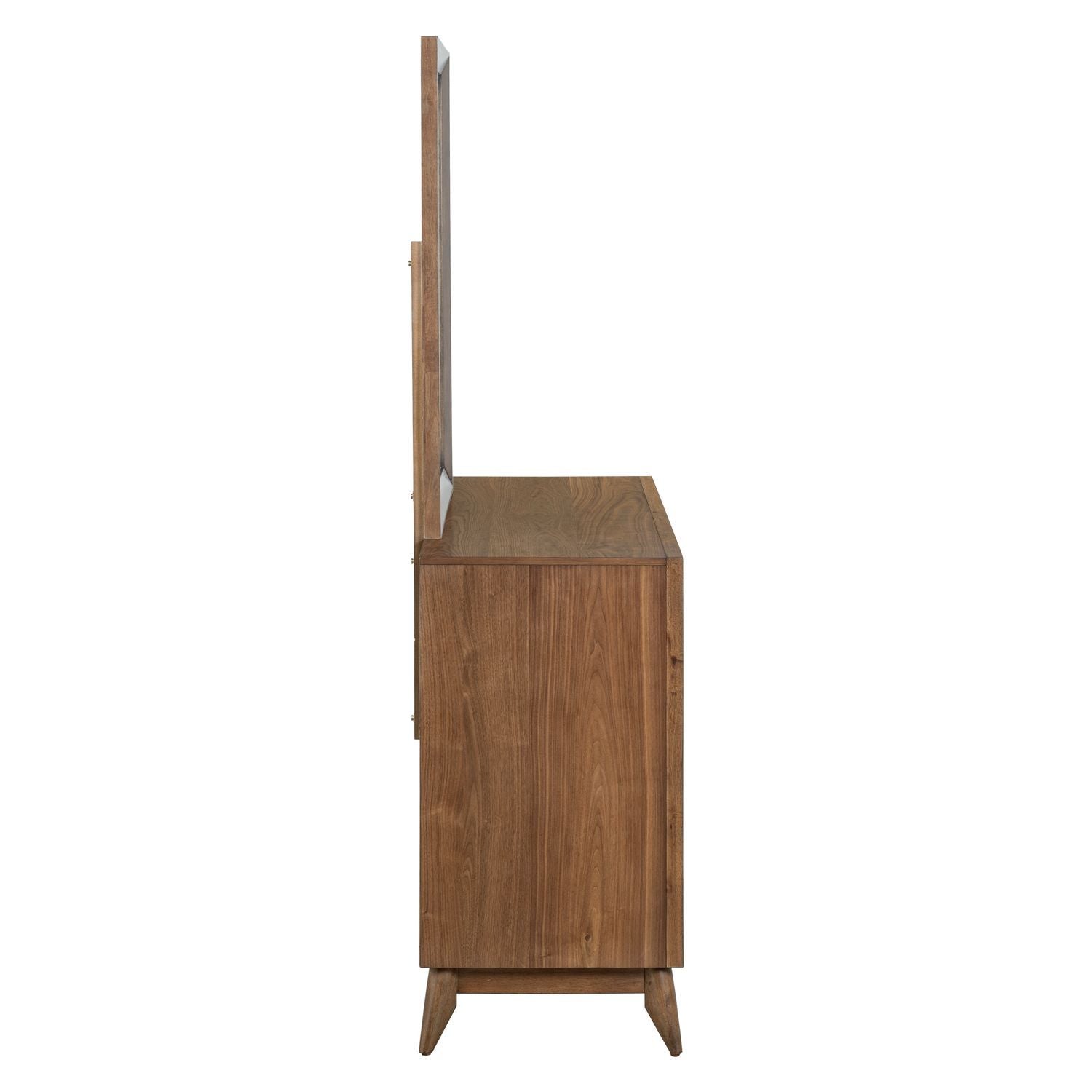 Century Modern - Dresser & Mirror - Light Brown