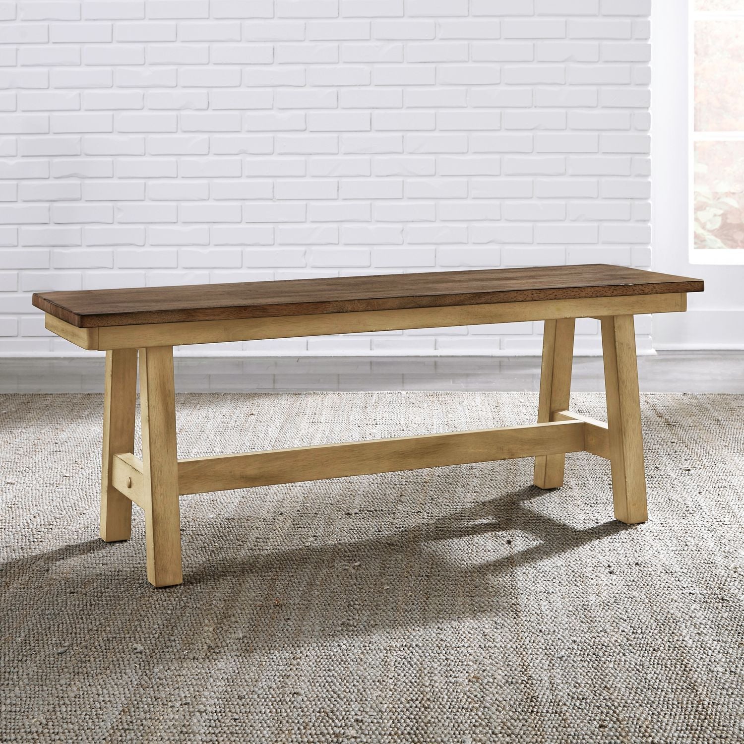 Lindsey Farm - Backless Bench (RTA) - Brown / Dark Brown