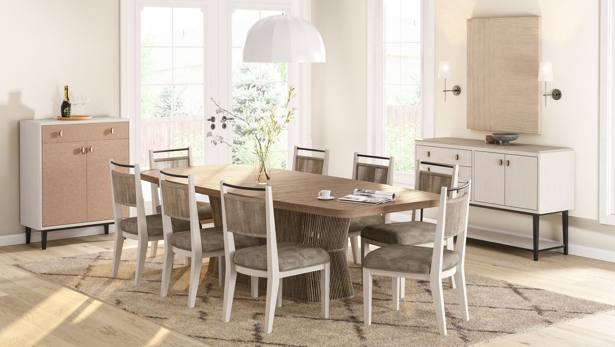 Trilogy - Pedestal Dining Table - Toffee