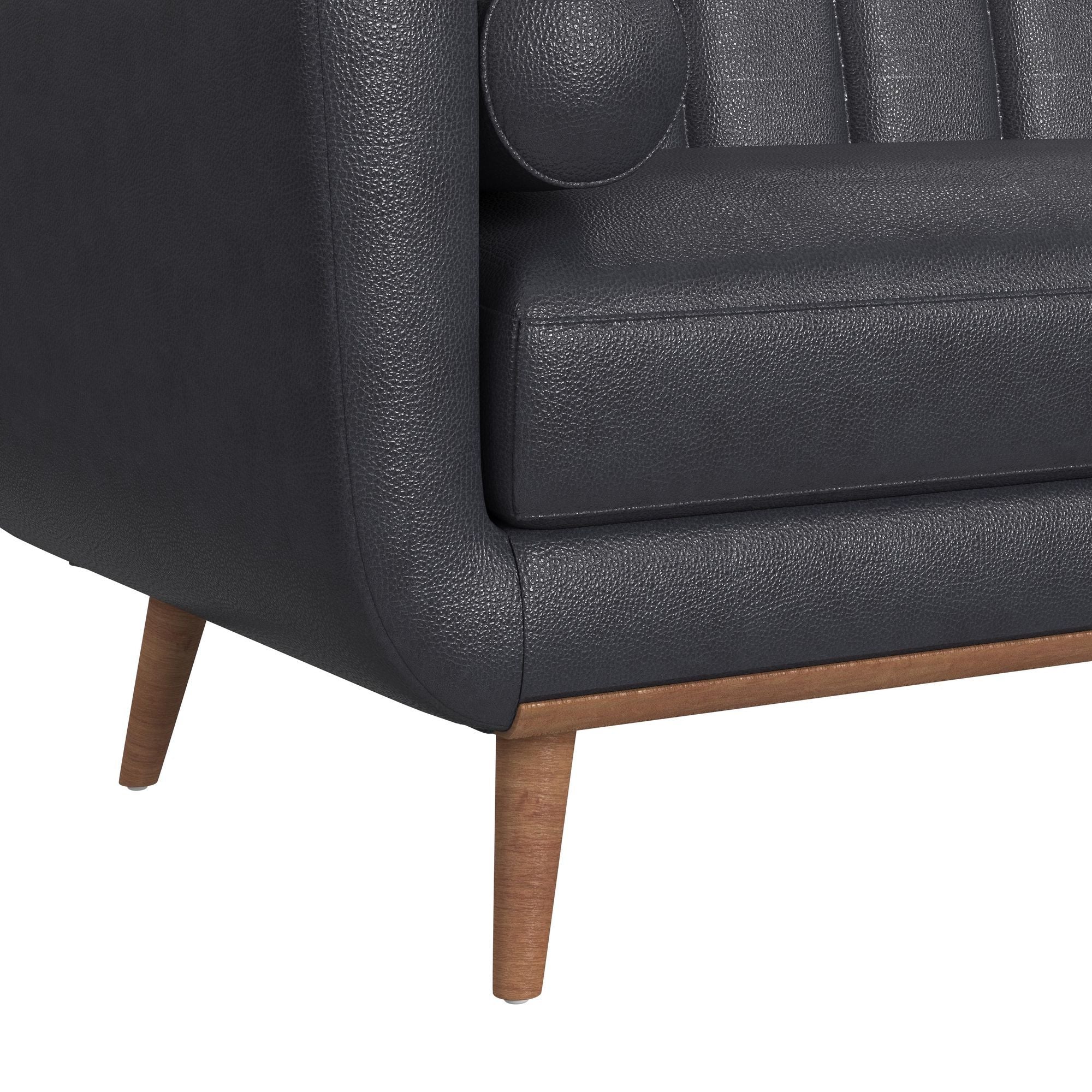 Horizon - Sofa With Wood Front And 2 Pillows