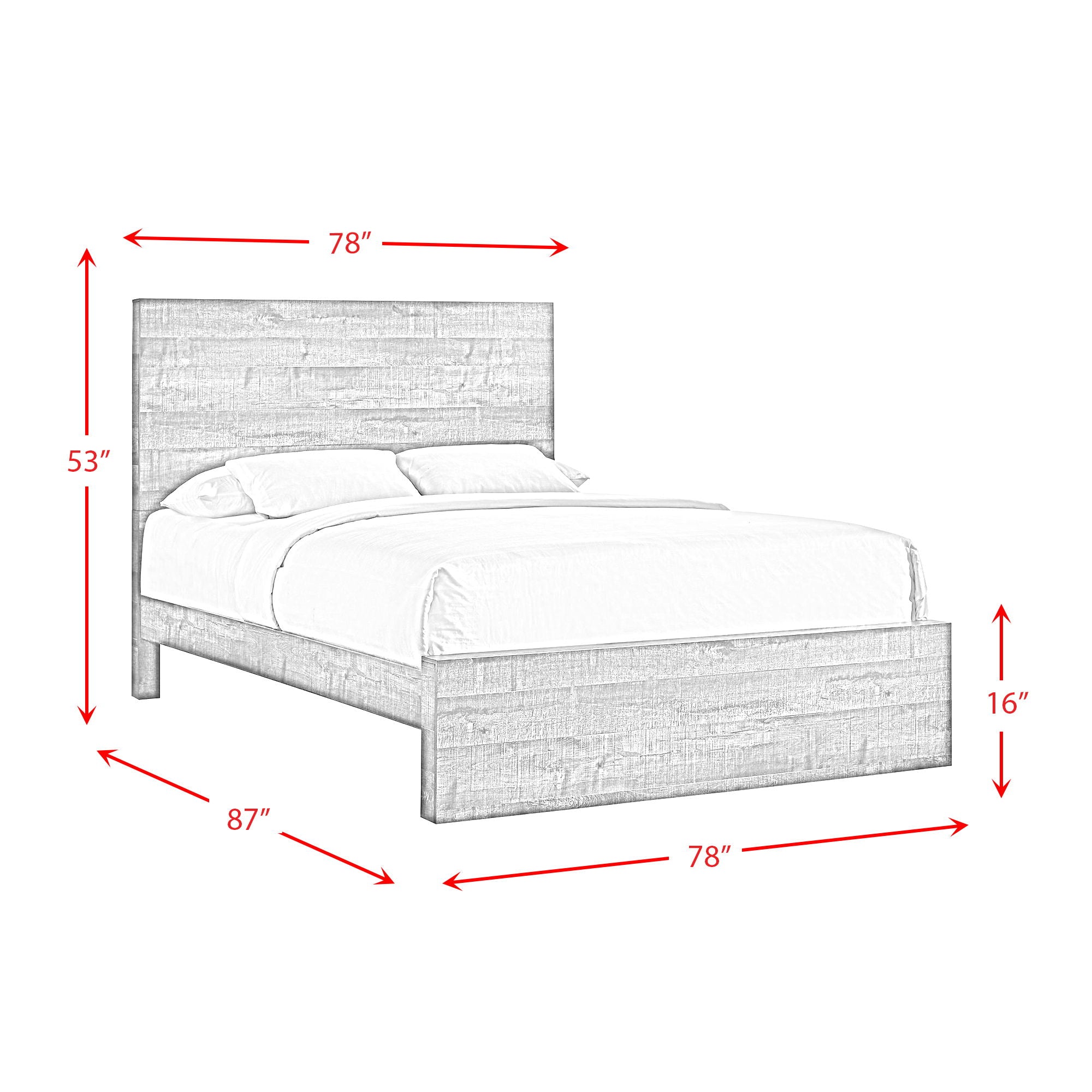 Bailey - Drift King Panel Bed