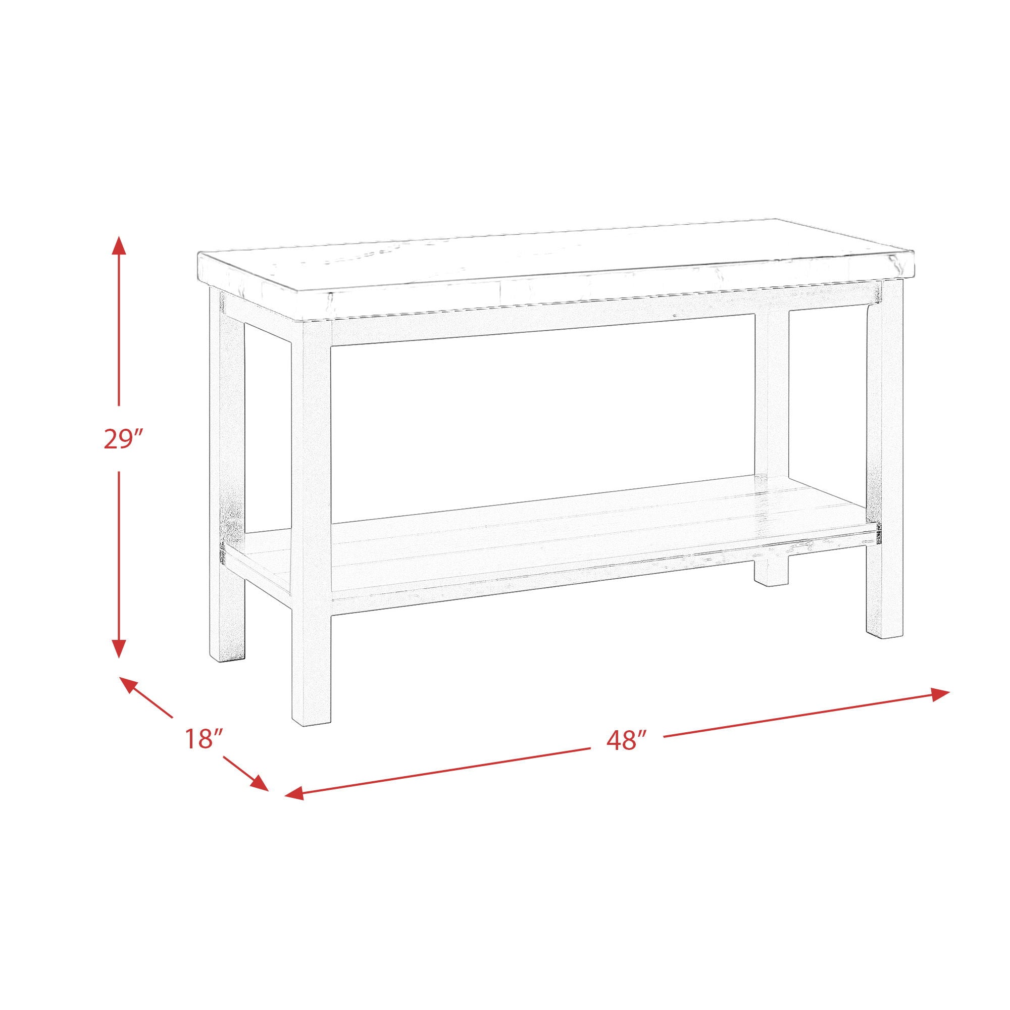 Marcello - Rectangular Table