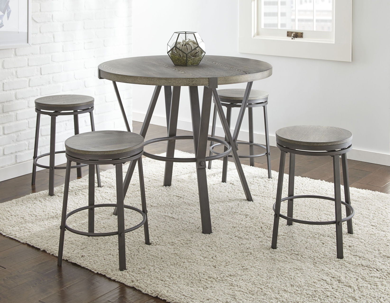 Portland - Counter Stool (Set of 2) - Gray