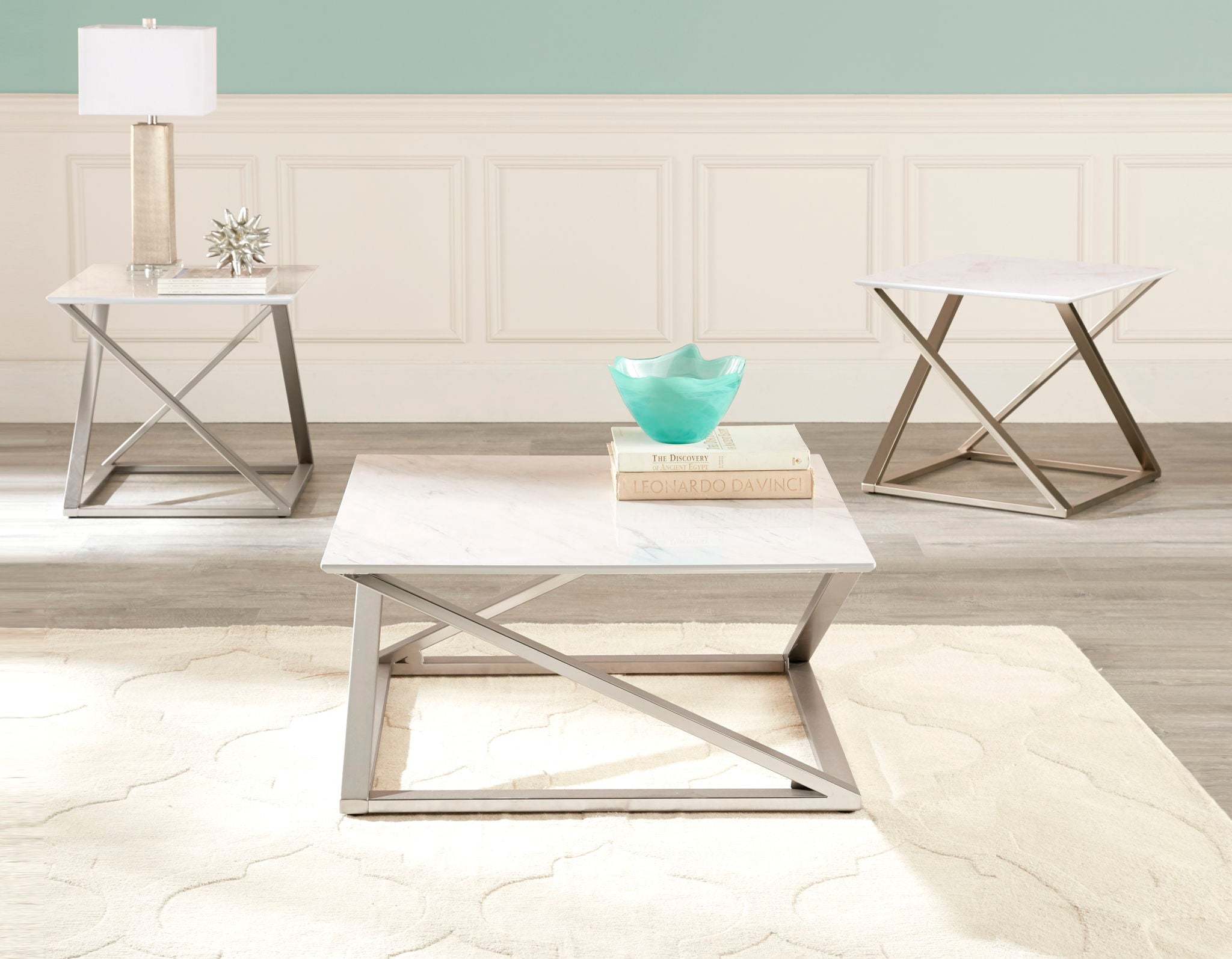 Zurich - Table With Faux Marble Top
