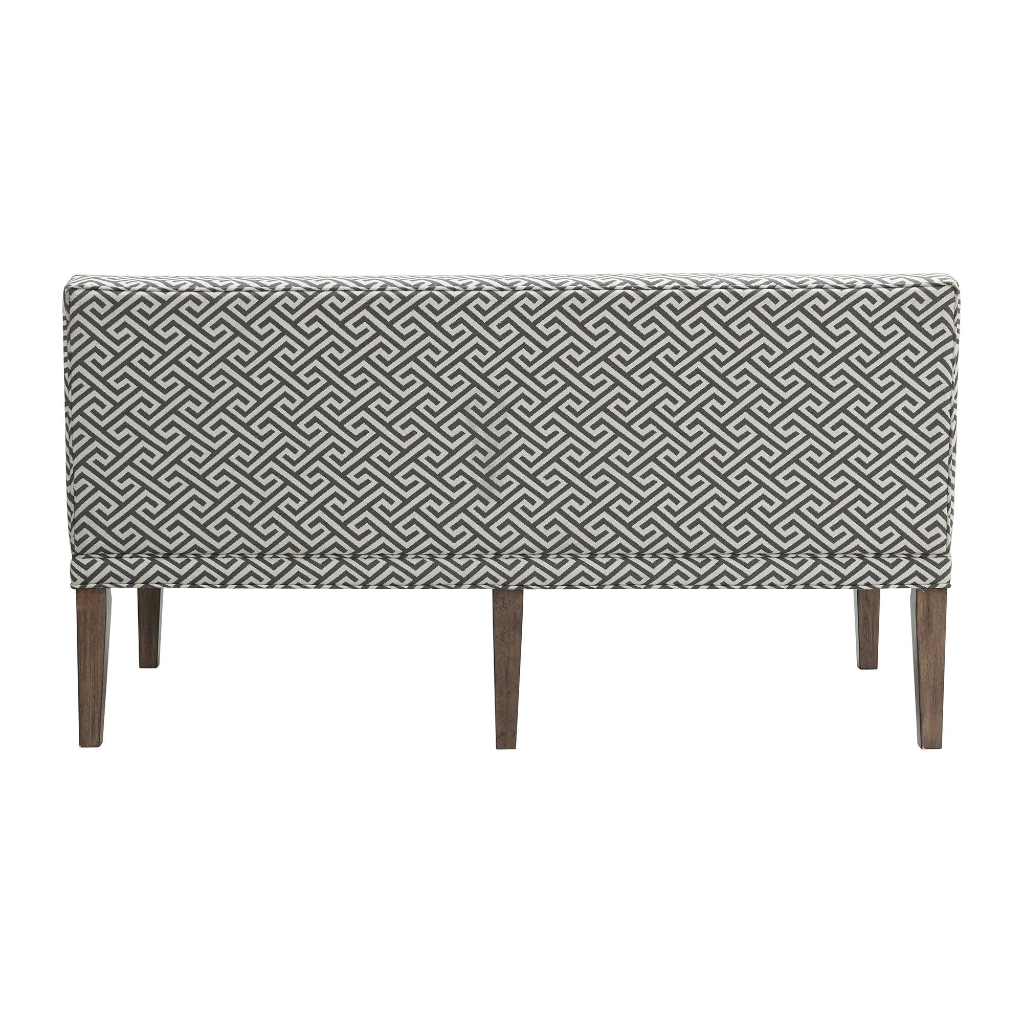 Gramercy - Upholstered Dining Settee - Dark Brown