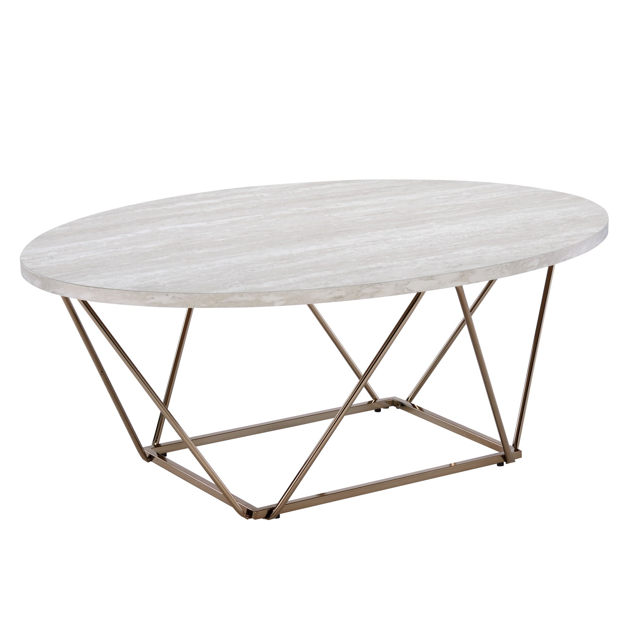 Rowyn - 3 Piece Table Set, Faux Marble Paper Top - Gray