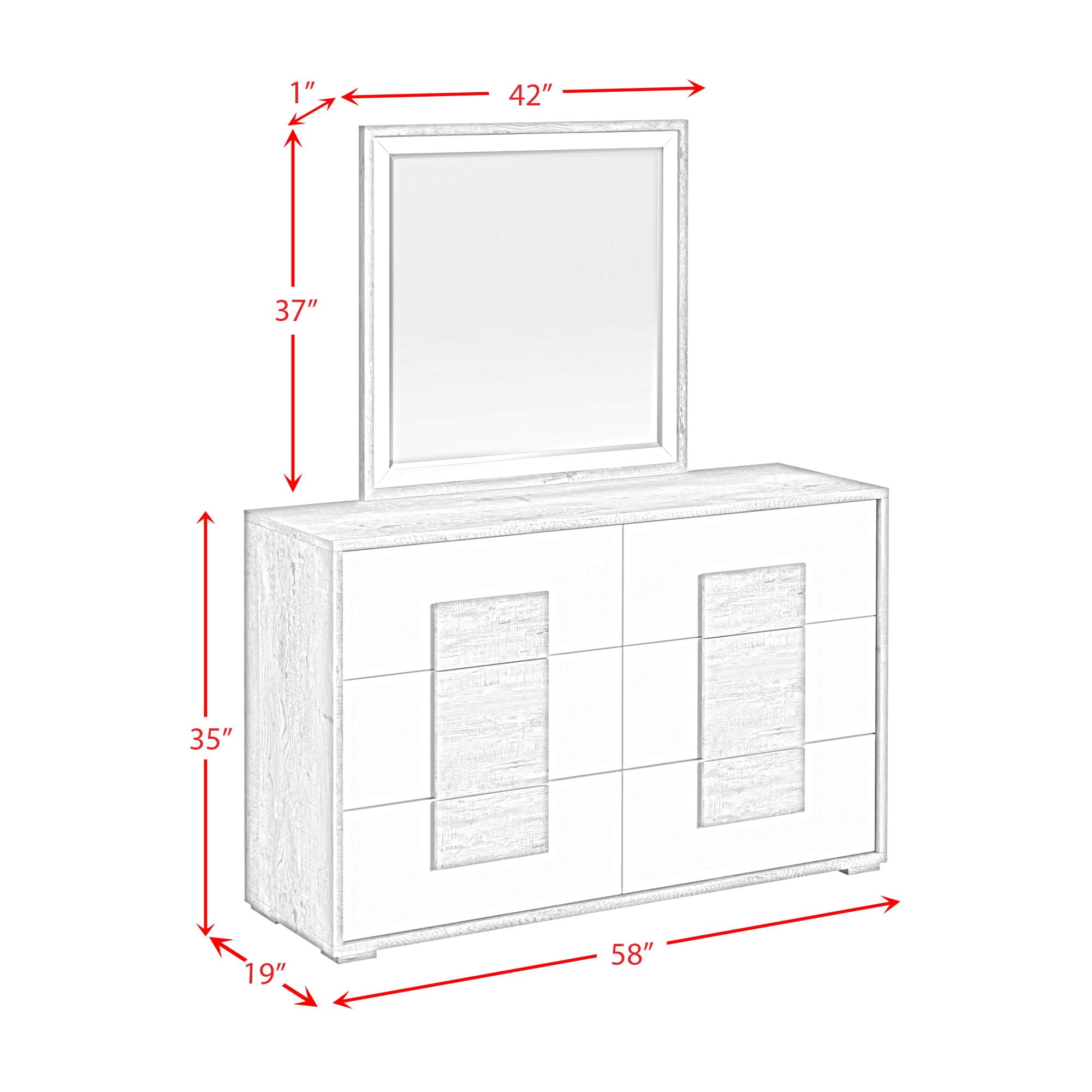 San Matteo - 6-Drawer Dresser