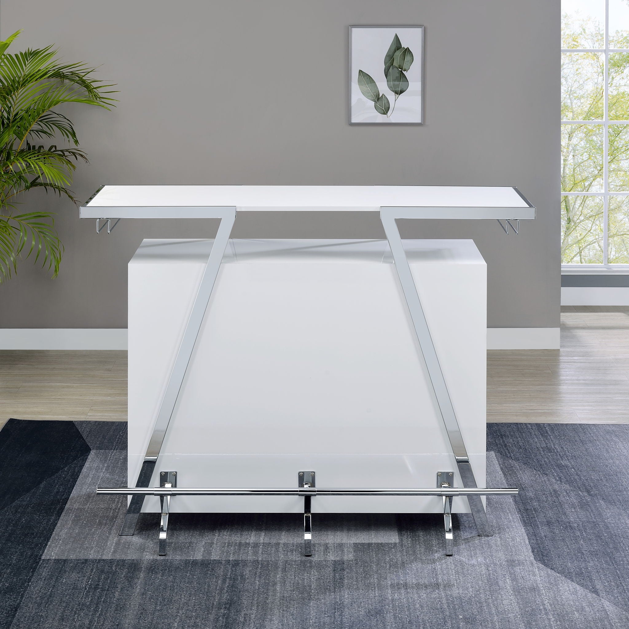 Zena - Bar With LED Lights - White