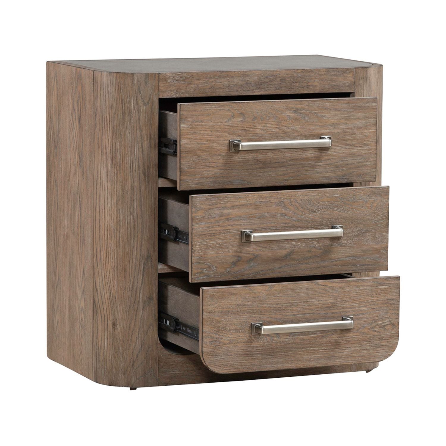 South Bend - Nightstand With Charging Station - Brown