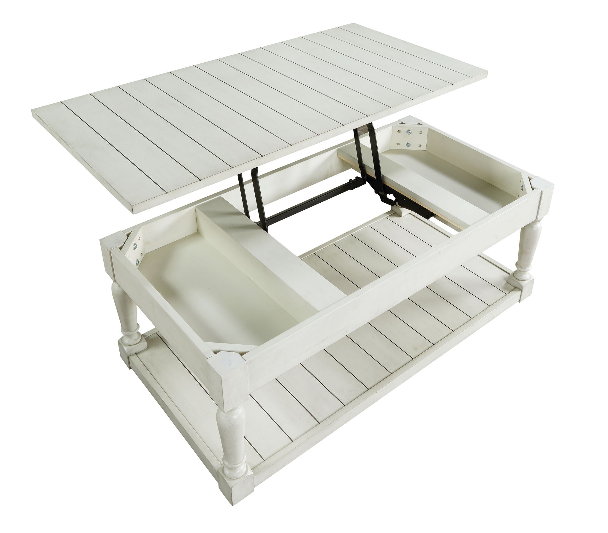 Hemingway - Lift Top Coffee Table - White