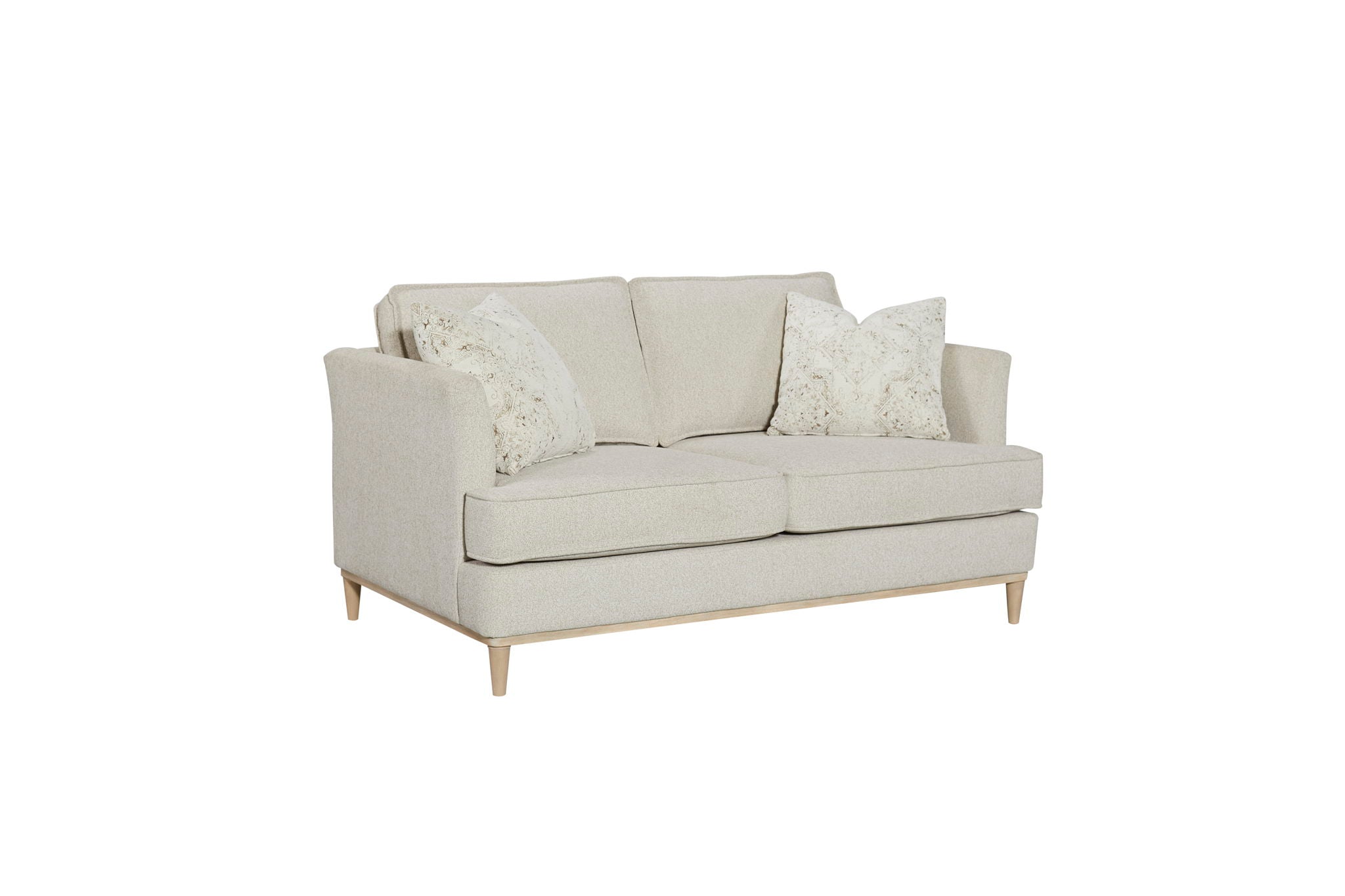 Citrus Heights - Loveseat With 2 Pillows - Pearl Silver