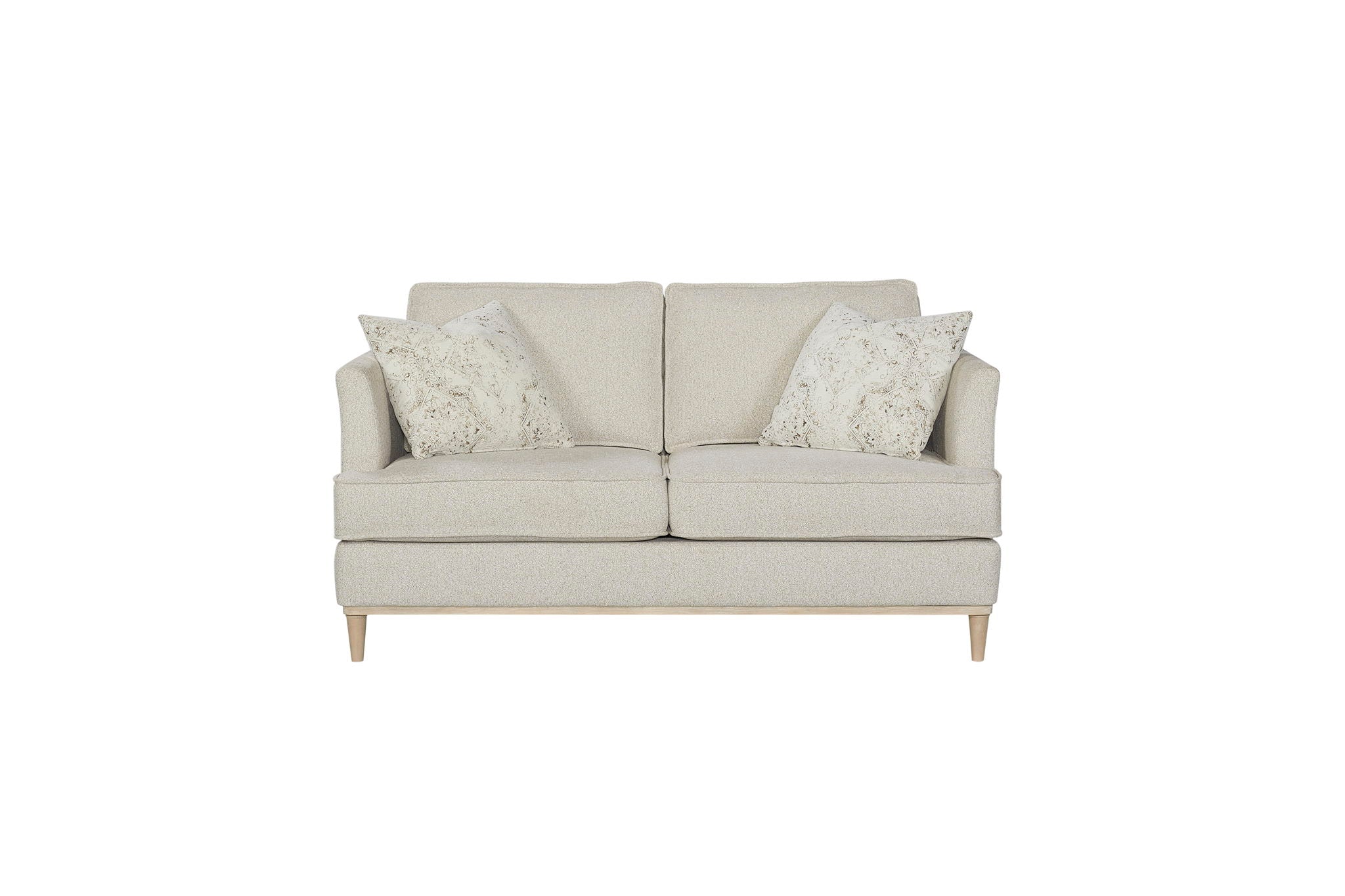 Citrus Heights - Loveseat With 2 Pillows - Pearl Silver