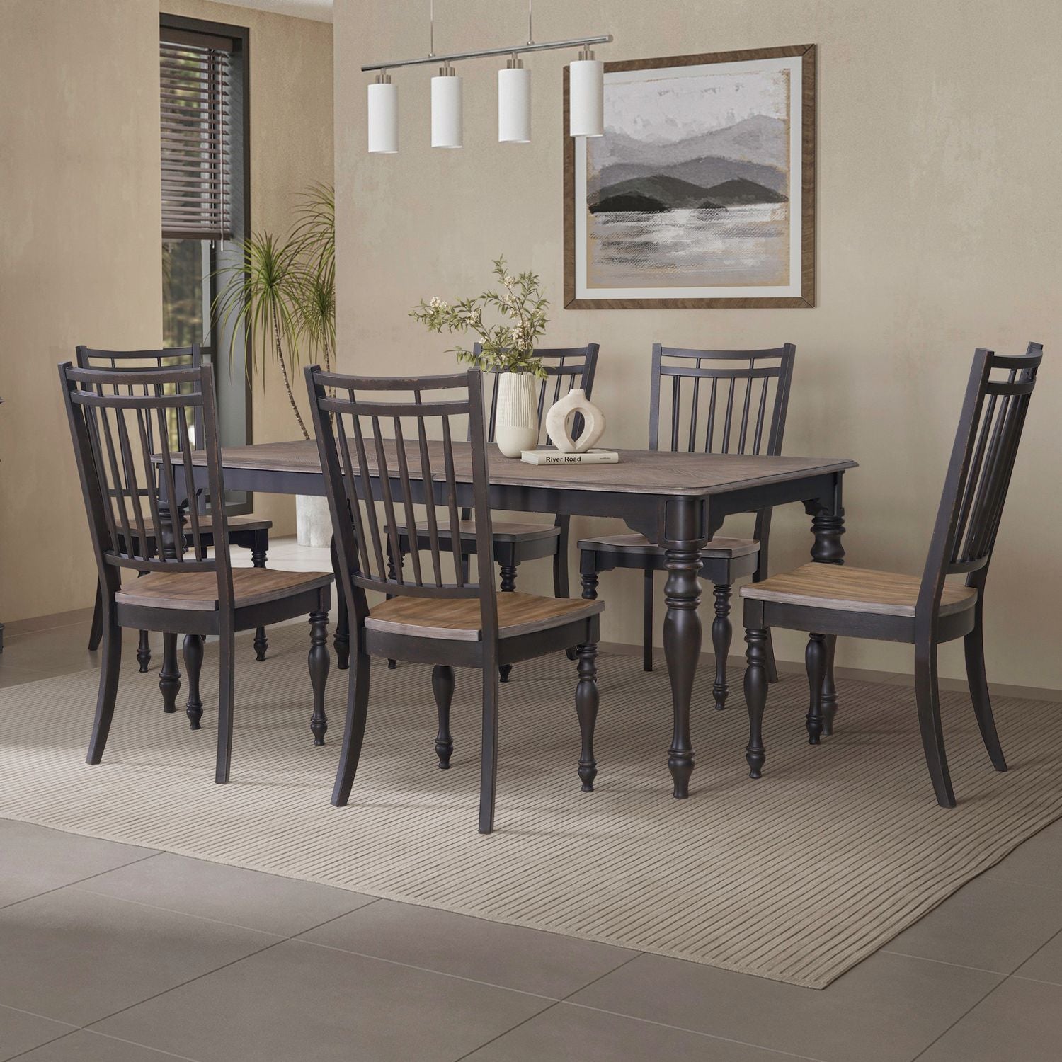Magnolia Manor - Leg Table Set