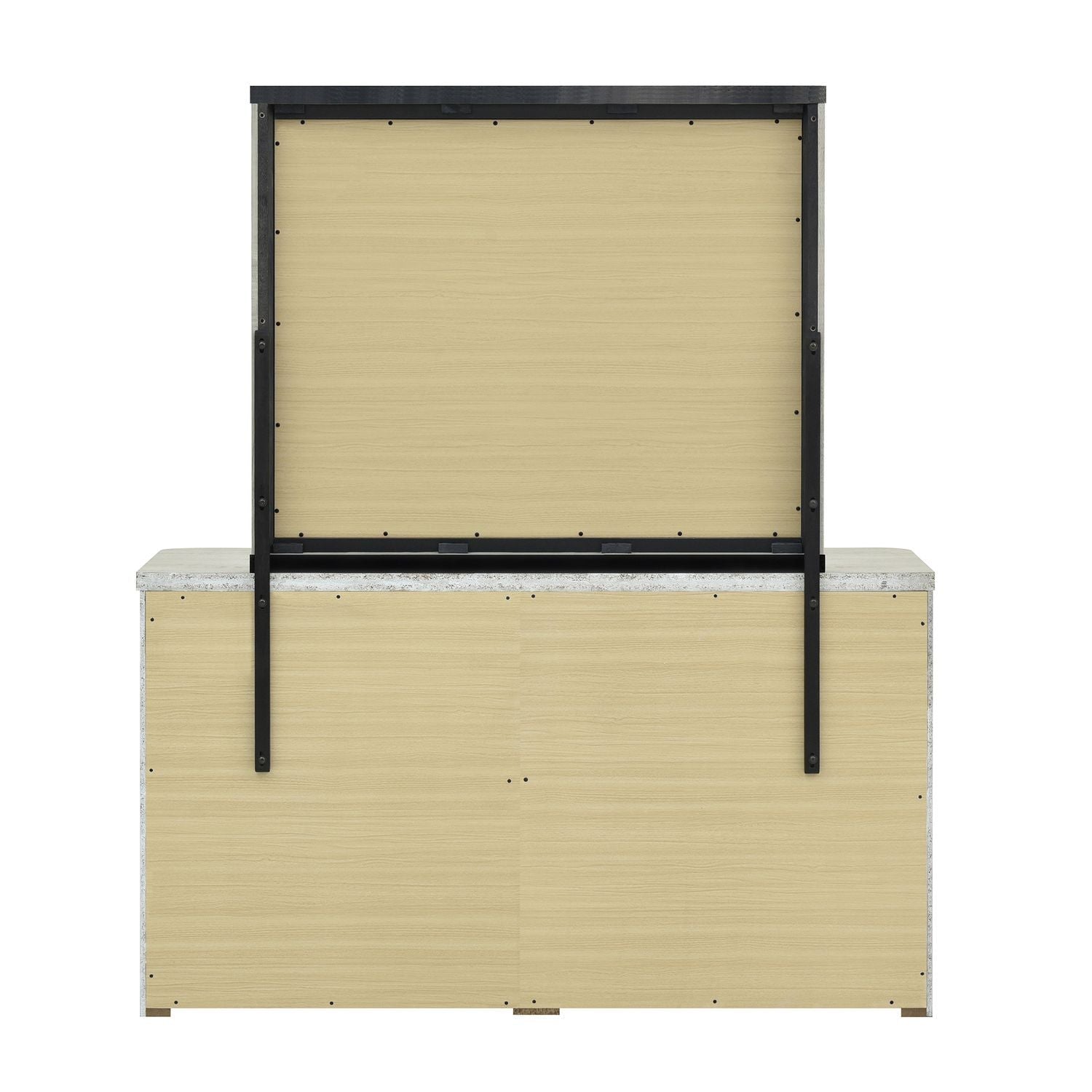 Modern Play - Dresser & Mirror - White