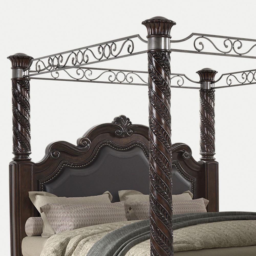 Coventry - Upholstered Panel Canopy Bed