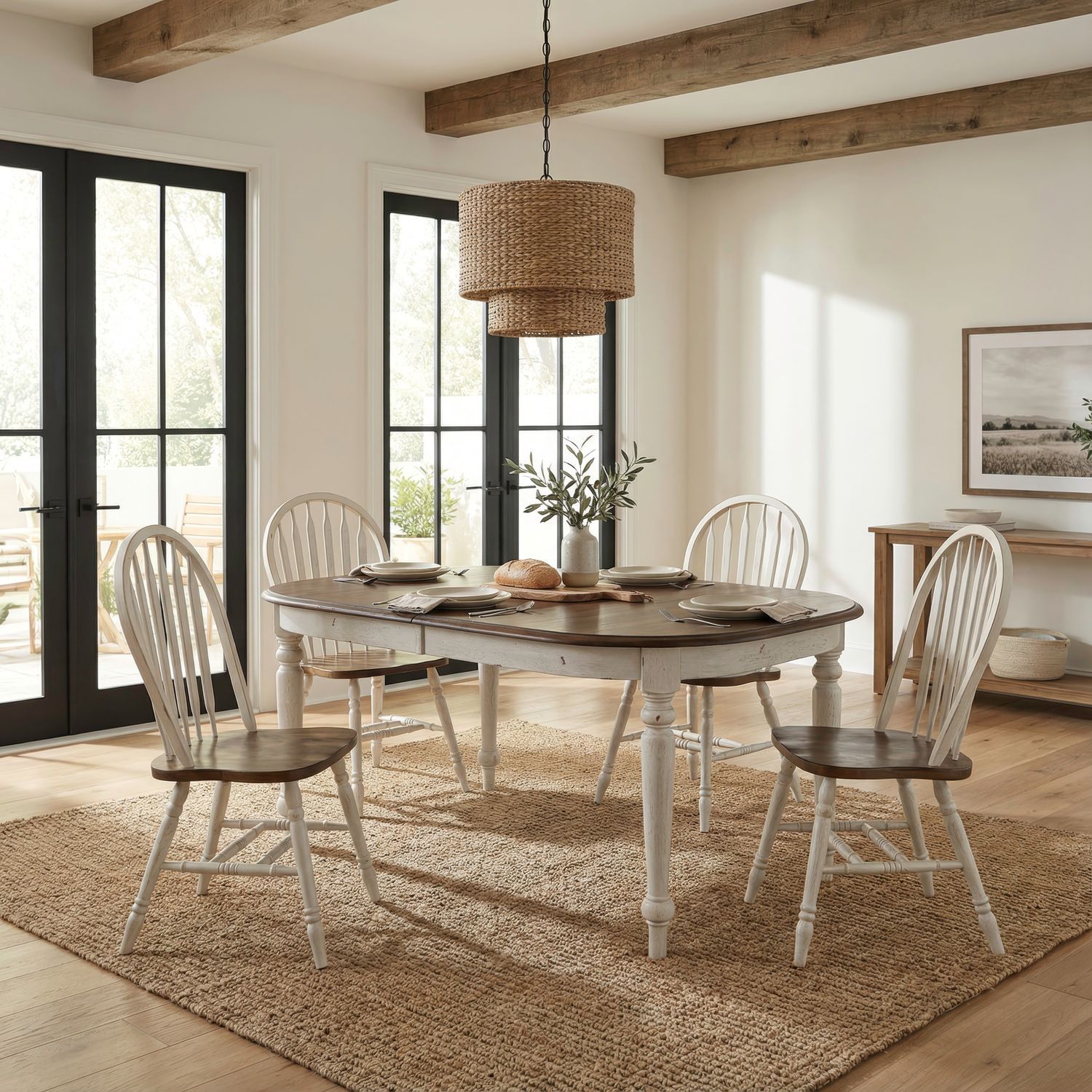 Carolina Crossing - Dining Room Leg Table Set
