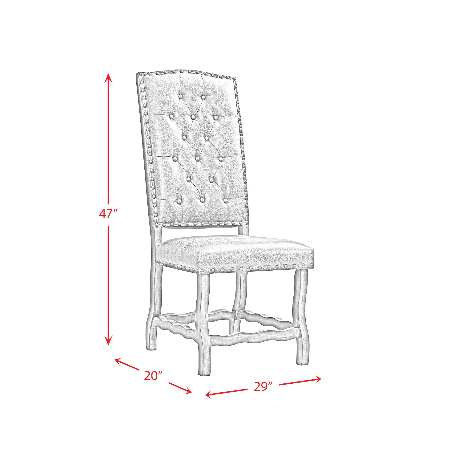 Gramercy - Tufted Tall Back Side Chair (Set of 2) - Chocolate