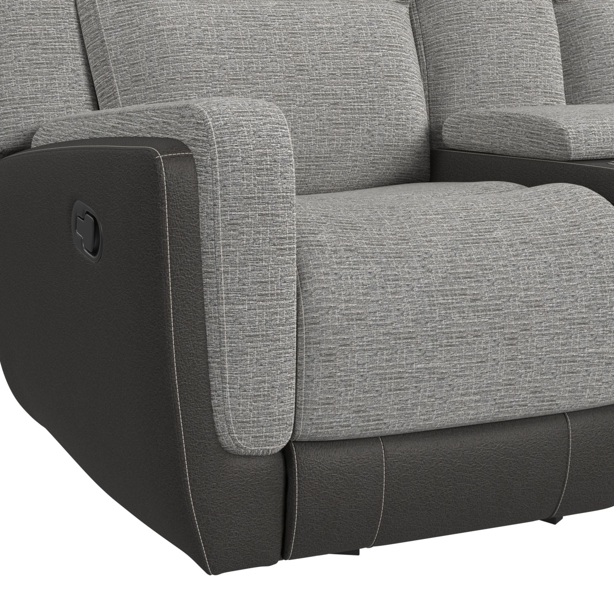 Hornet - Motion Glider Loveseat With Console