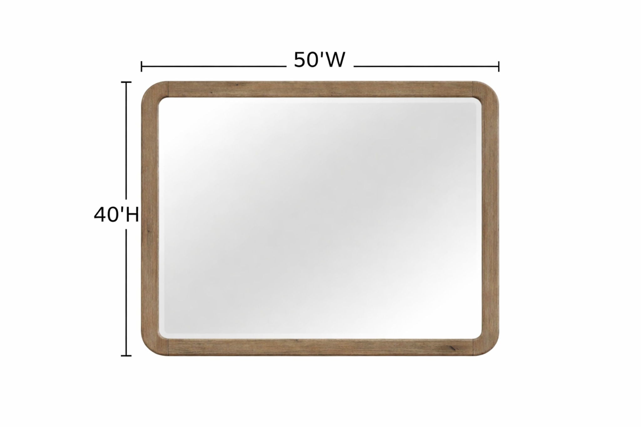 Pagosa - Landscape Mirror - English Knotty Oak