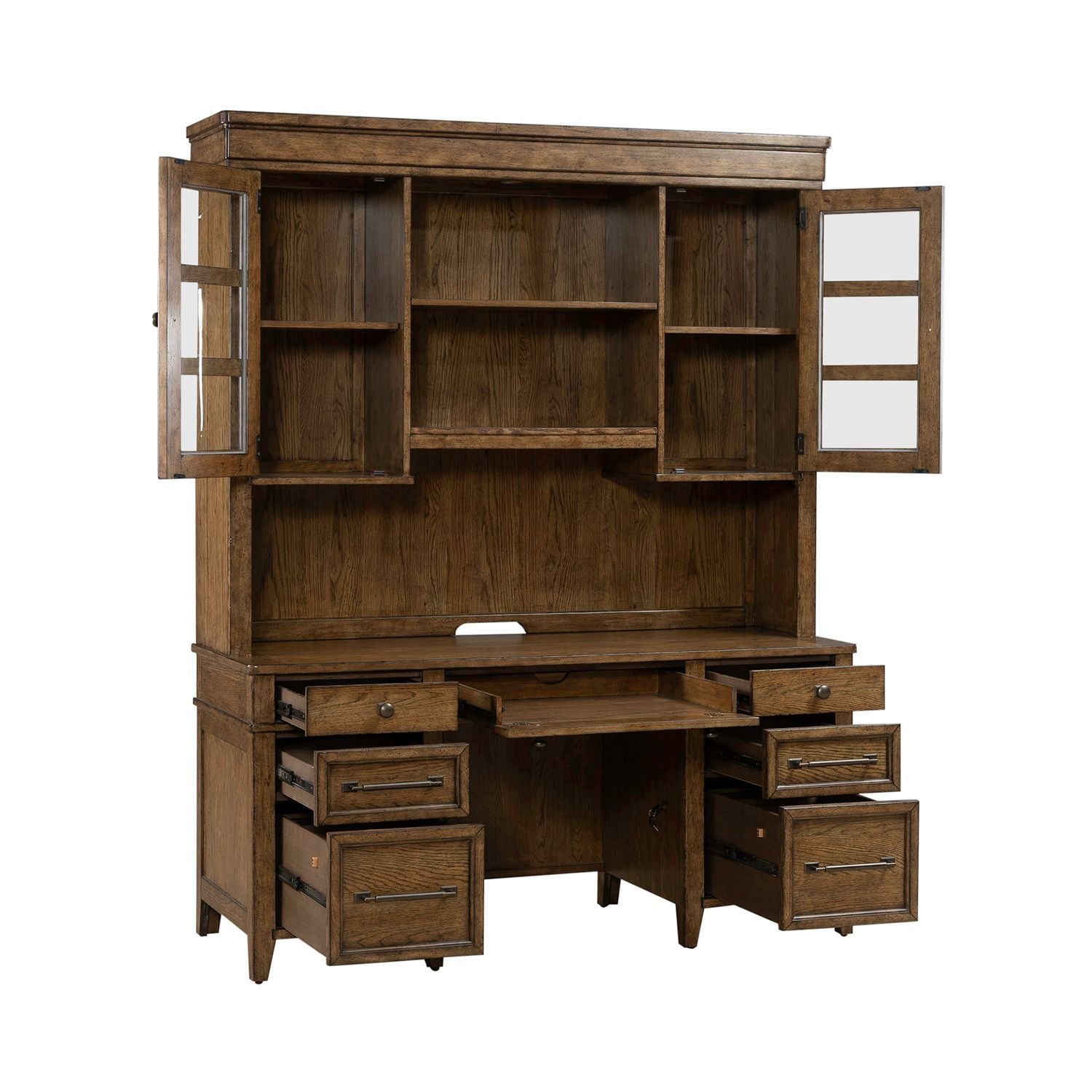 Carolina Park - Credenza & Hutch - Brown