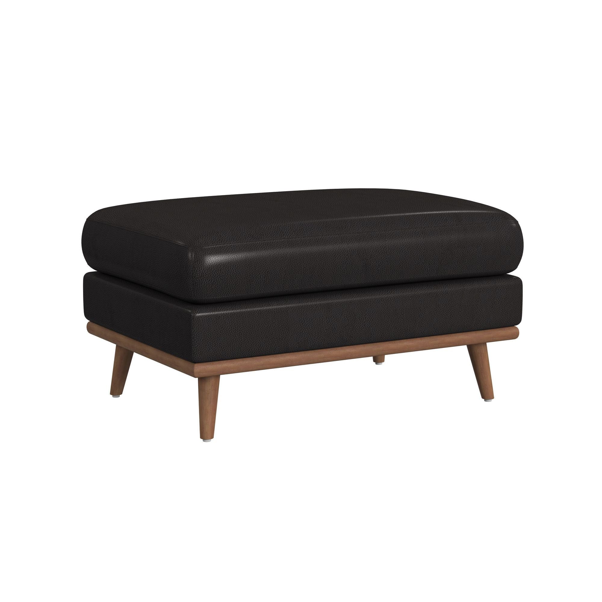 Horizon - Ottoman With Wood Base