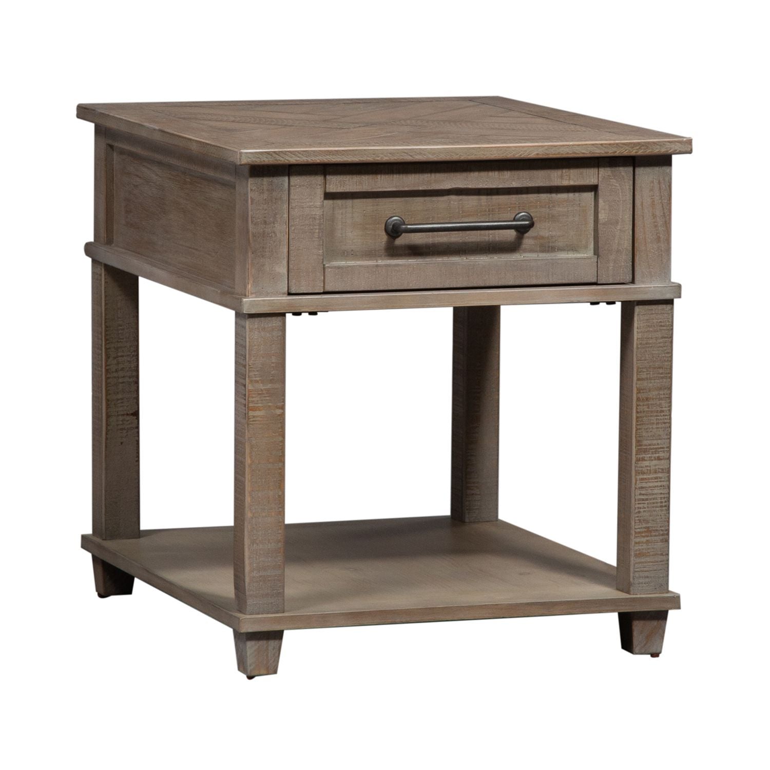 Parkland Falls - 3 Piece Table Set (1 Lift Top Cocktail Table 2 End Tables) - Light Brown
