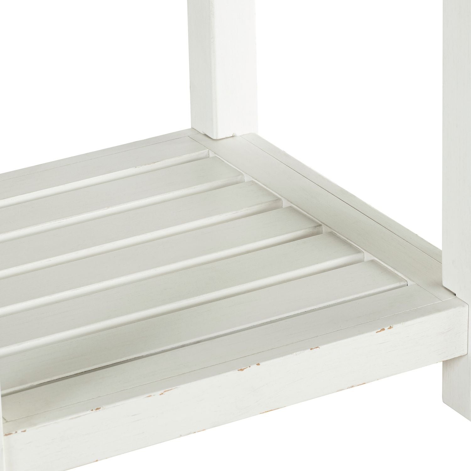 Backroads - End Table - Weathered White & Parchment Brown