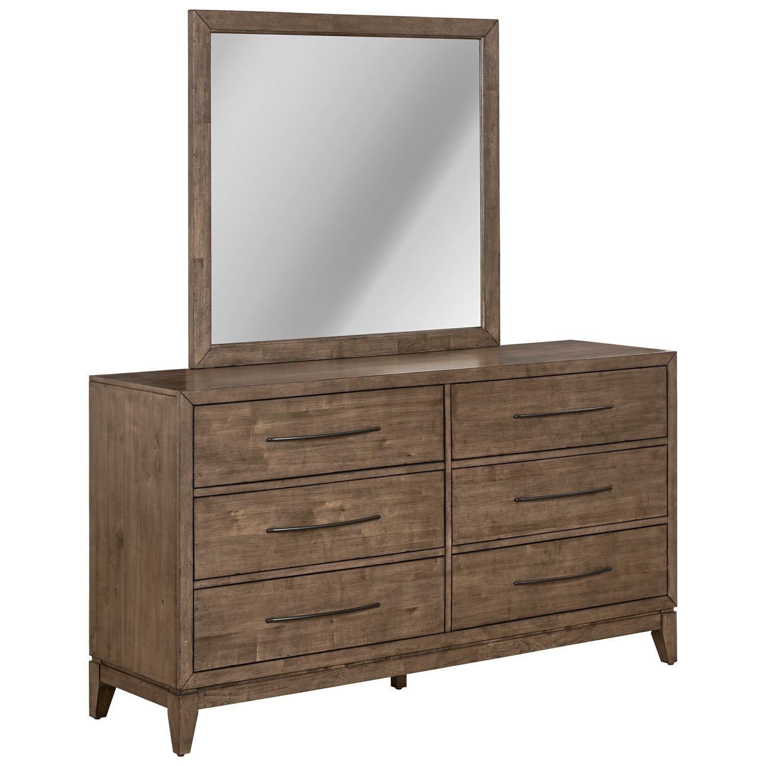 Shaker Lakes - Dresser - Light Brown / Dresser & Mirror Shaker Lakes - Dresser - Light Brown / Dresser & Mirror