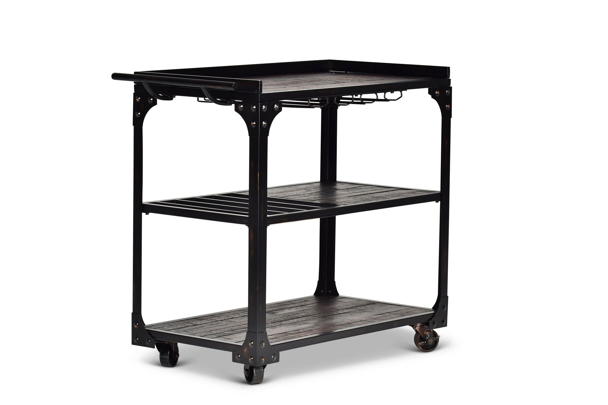 Sherlock - Cart With Casters - Black