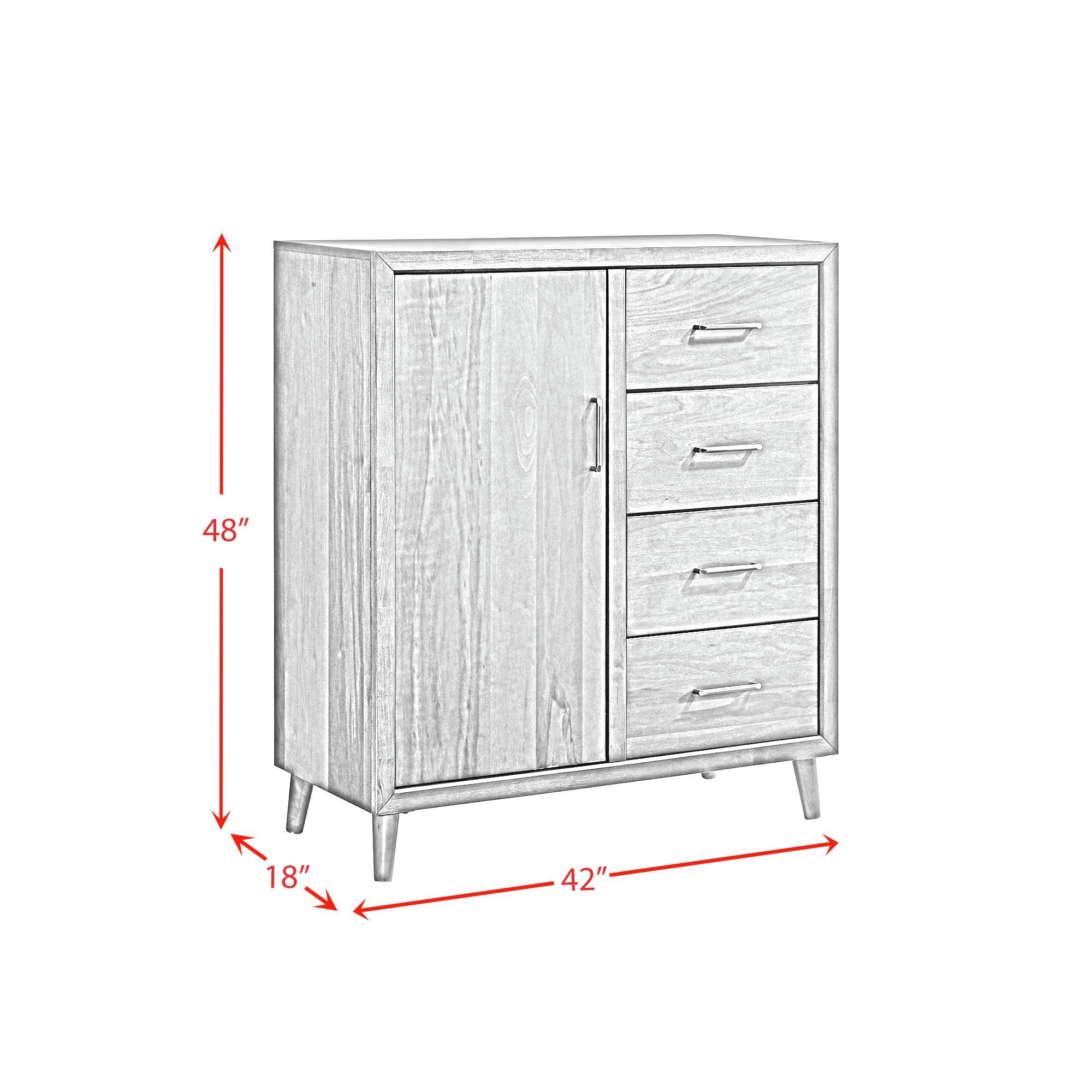 Malibu - 4-Drawer Chest - Walnut