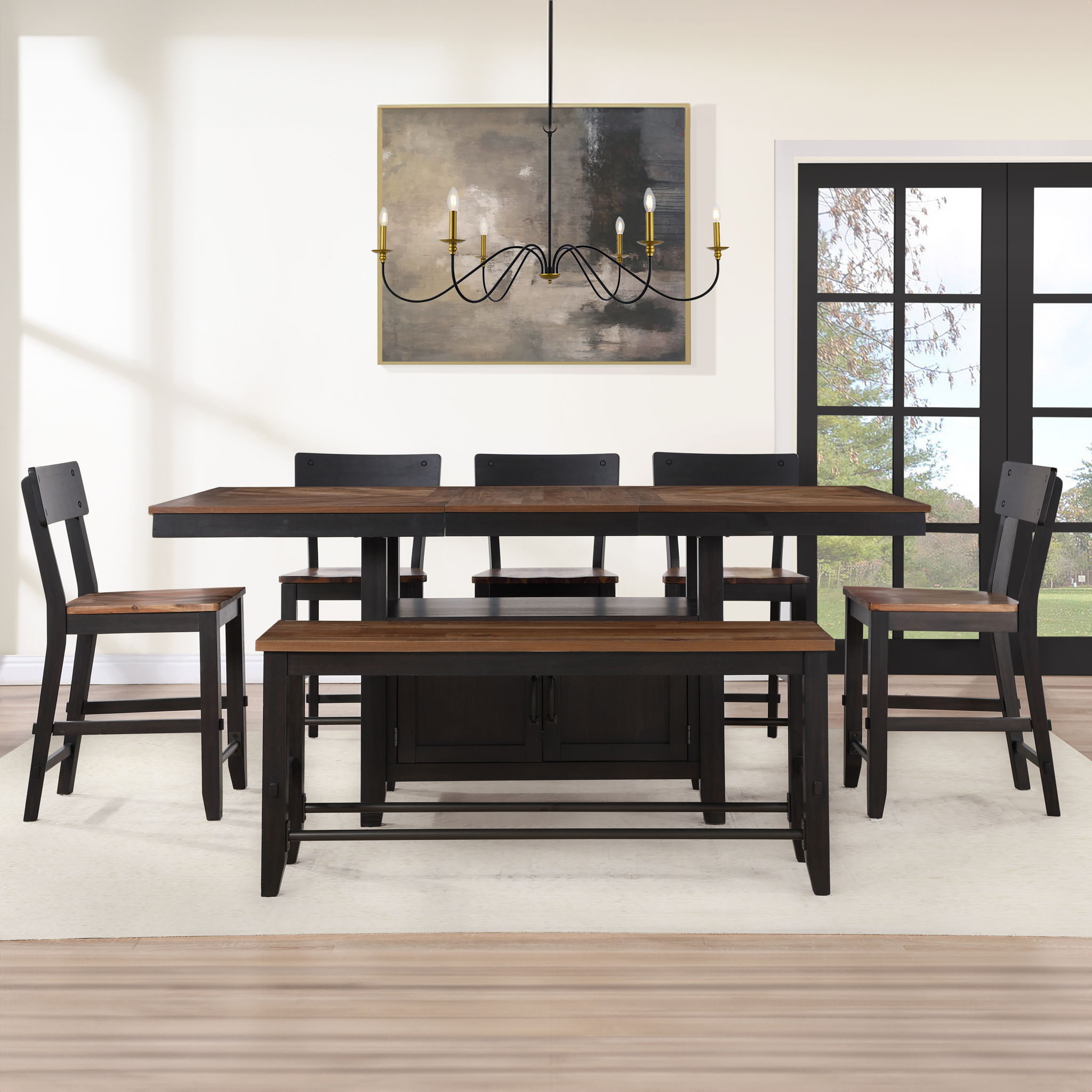 Bermuda - Counter Bench - Black