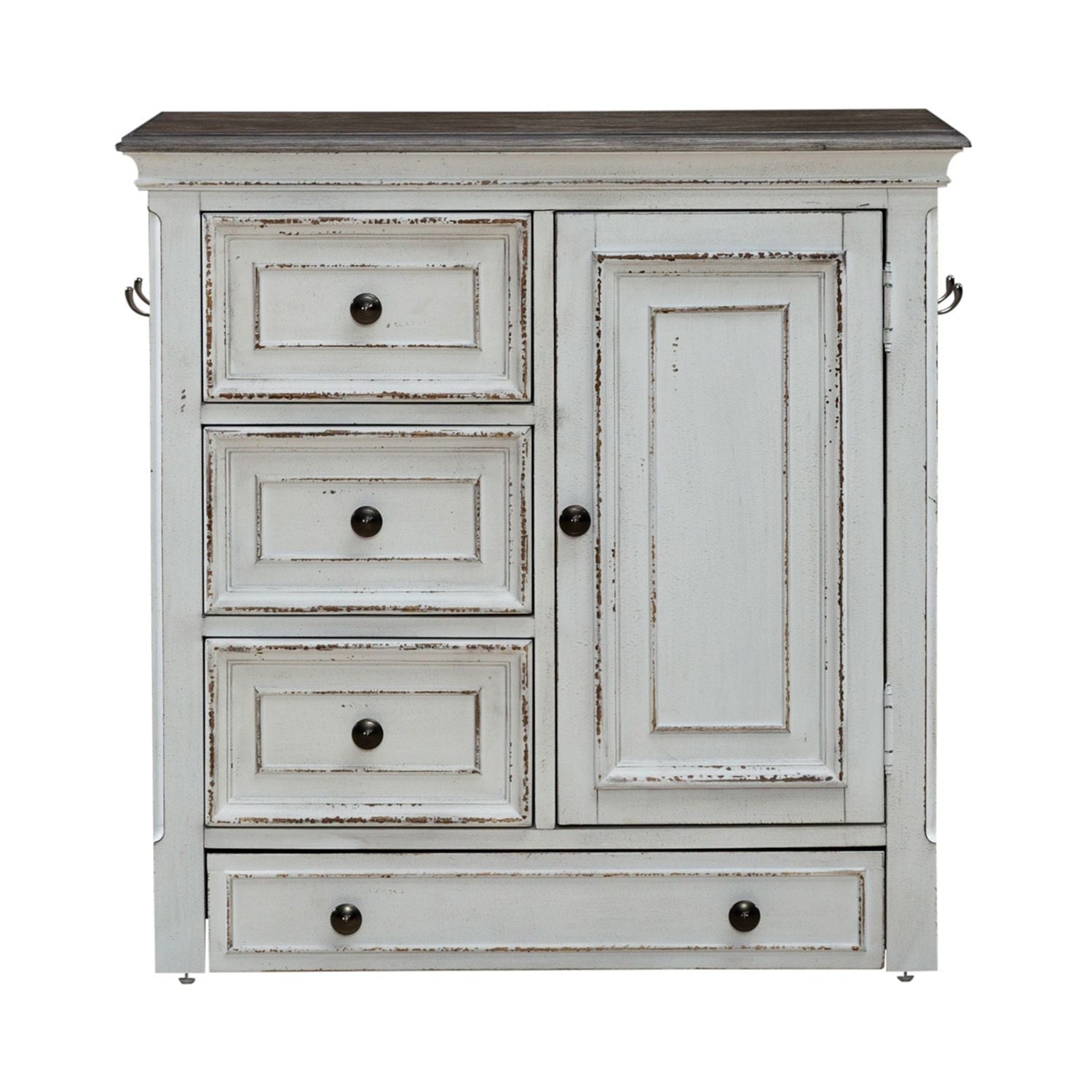 Magnolia Manor - Pet Feeder Cabinet - White