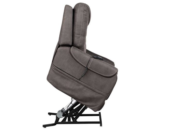 Brisbane Power Lift Chair w/Three Heat Zones, Stone by Steve Silver