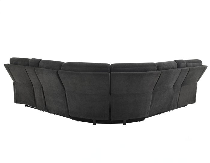Seattle 3-Piece Dual-Power Reclining Sectional w/Dual Wireless-Charging Consoles by Steve Silver