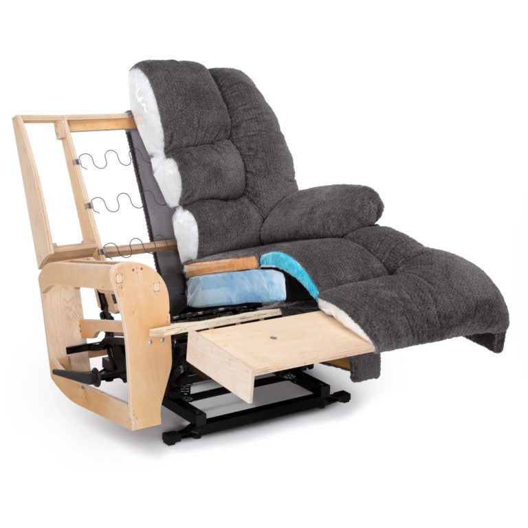 9534 Caesar 500 lb. Westview Slate Fabric Recliner by Franklin