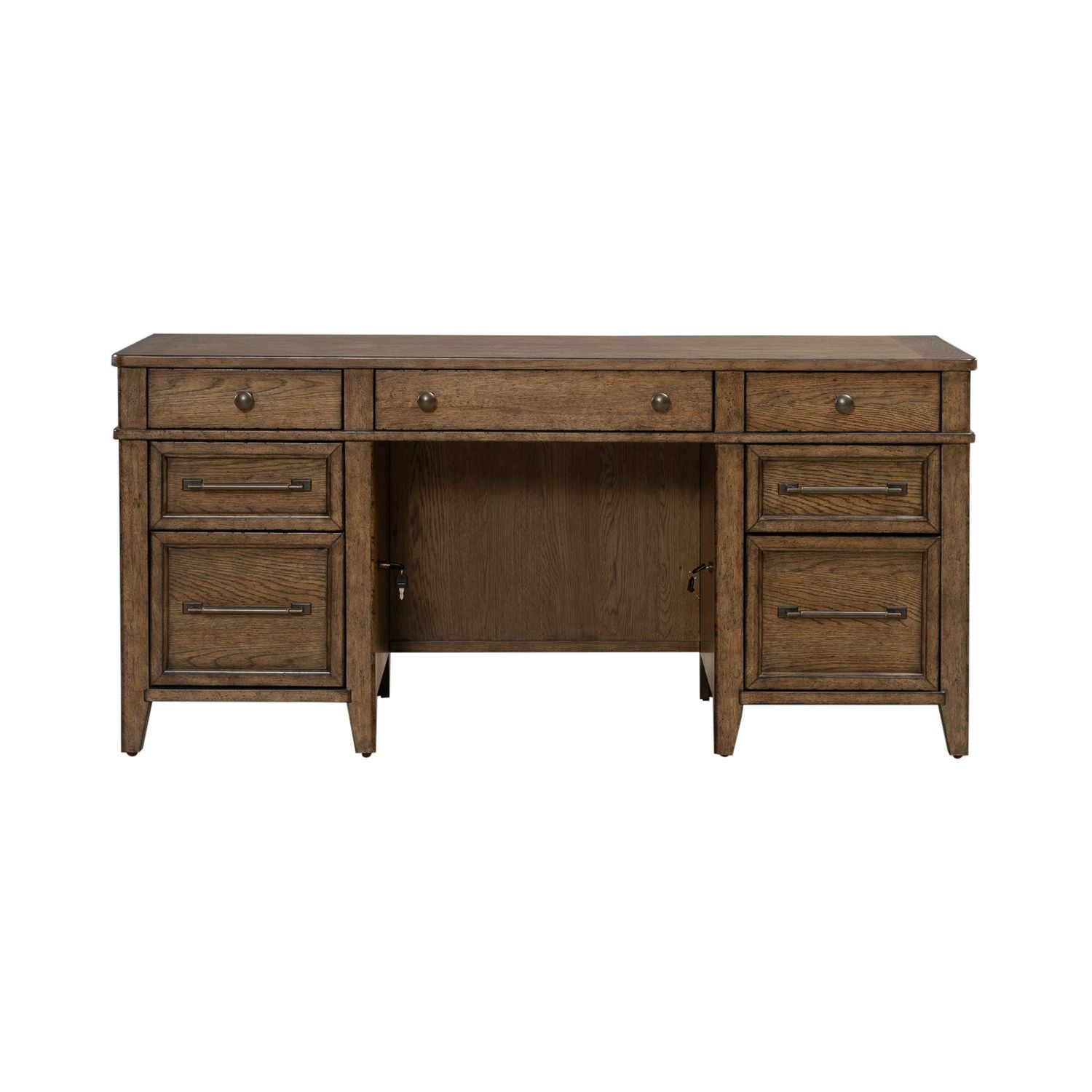Carolina Park - Jr Executive Credenza - Brown