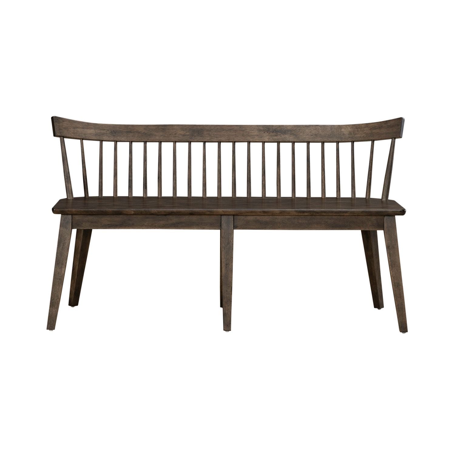 Midland Falls - Spindle Back Bench (RTA) - Dark Brown