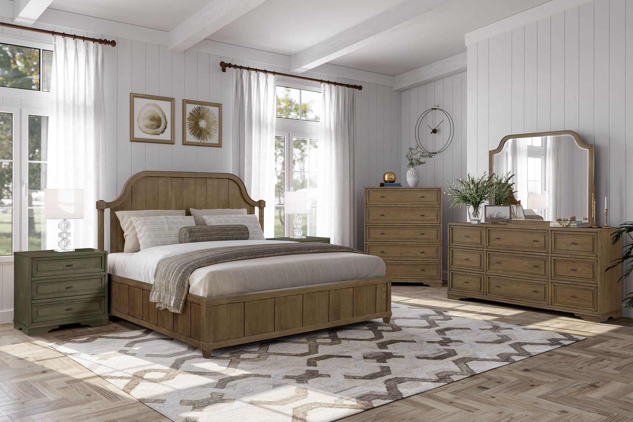 Tarrington - Planked Panel Bed