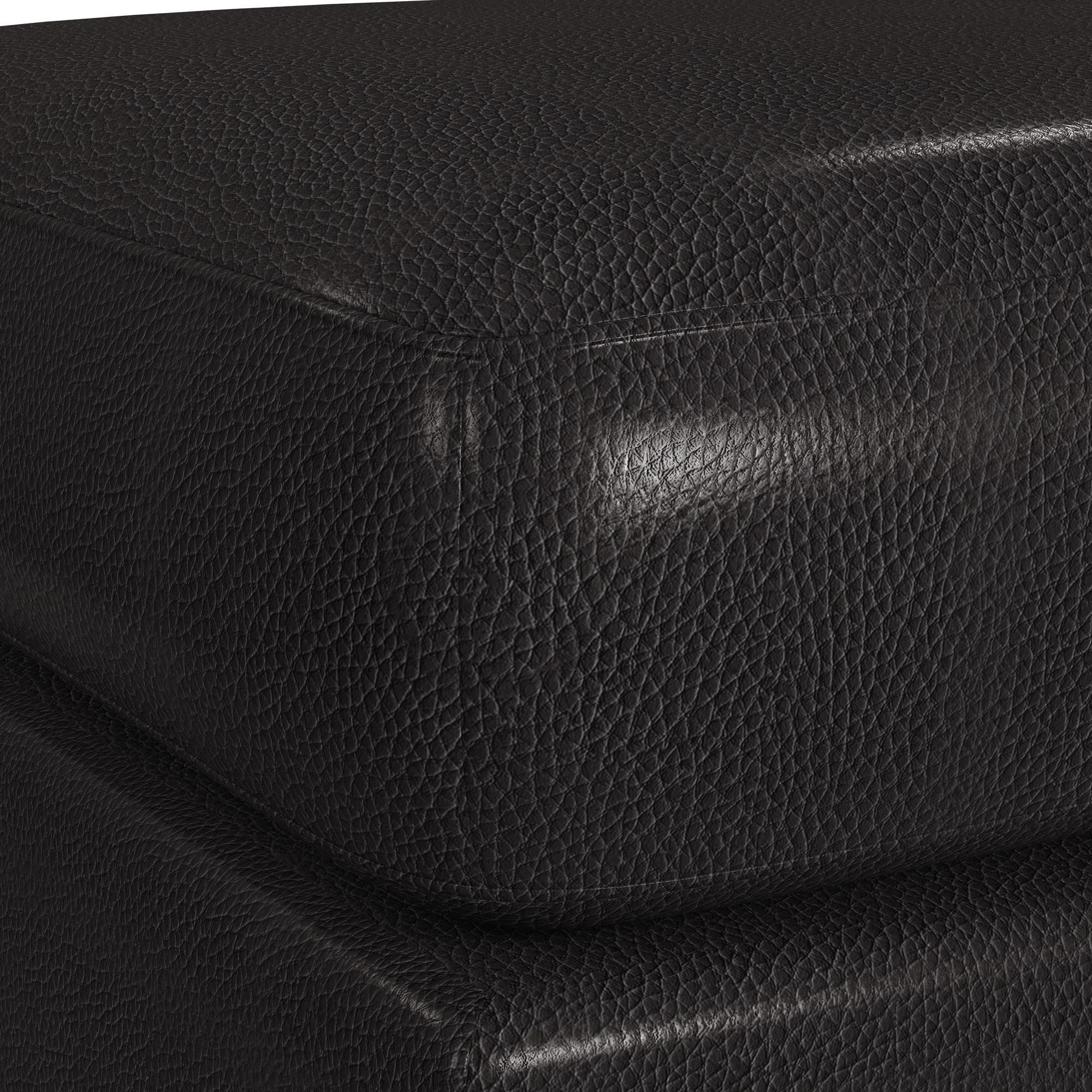 Horizon - Ottoman With Wood Base