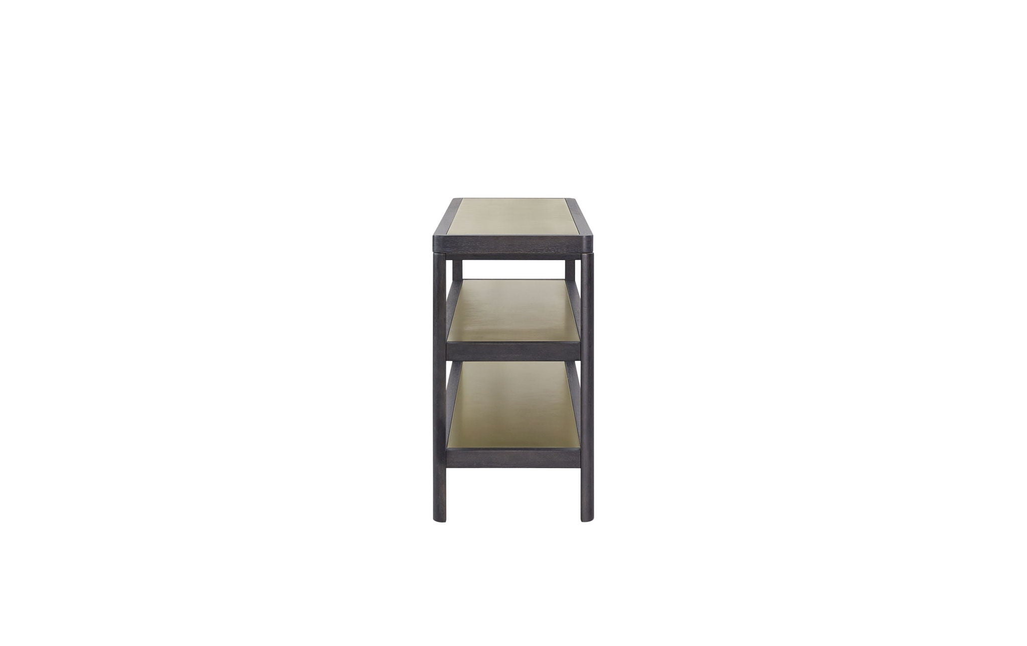 Elure - Channel Console Table - Peppercorn