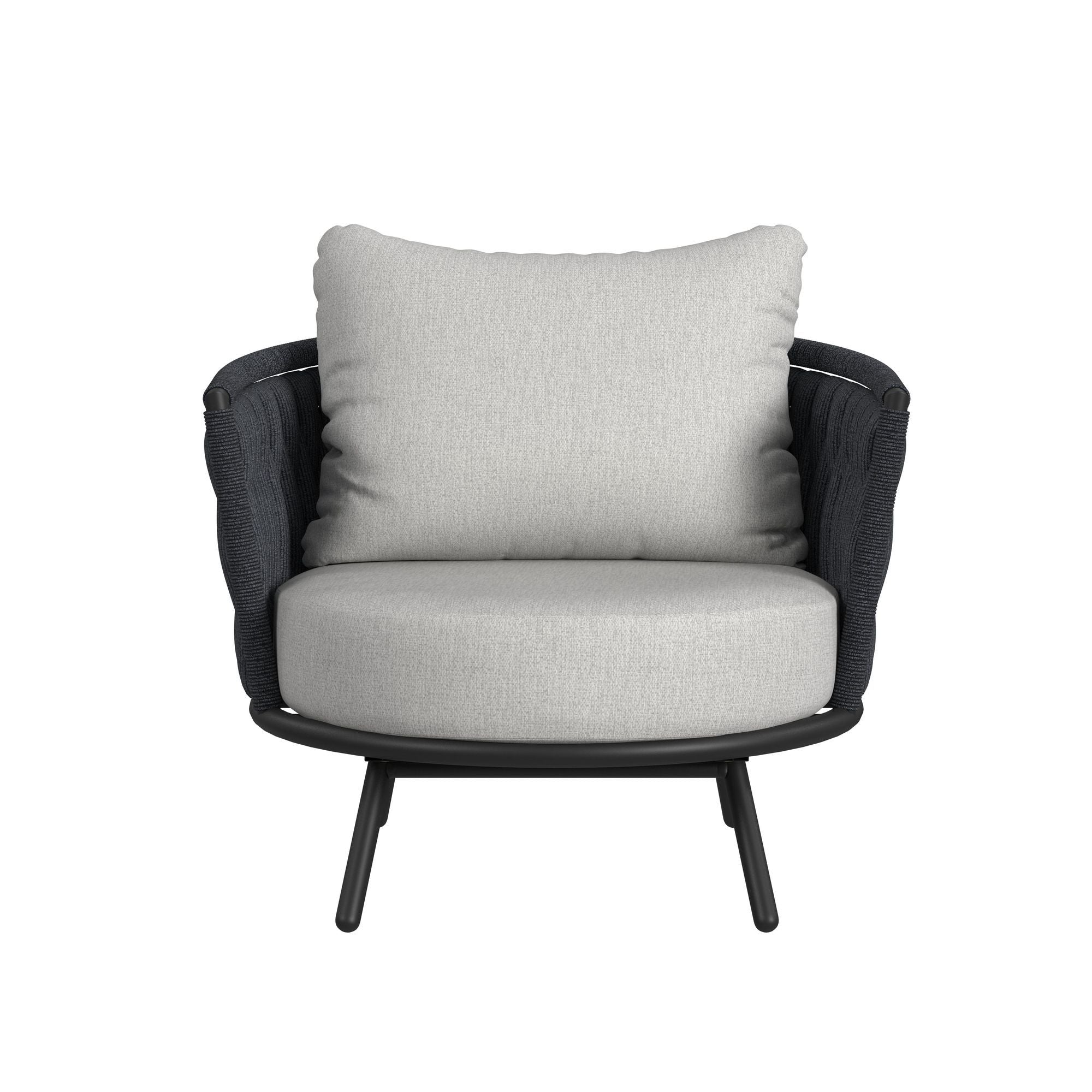 Bali - Chairs With Olefin (Set of 2) - Dark Gray