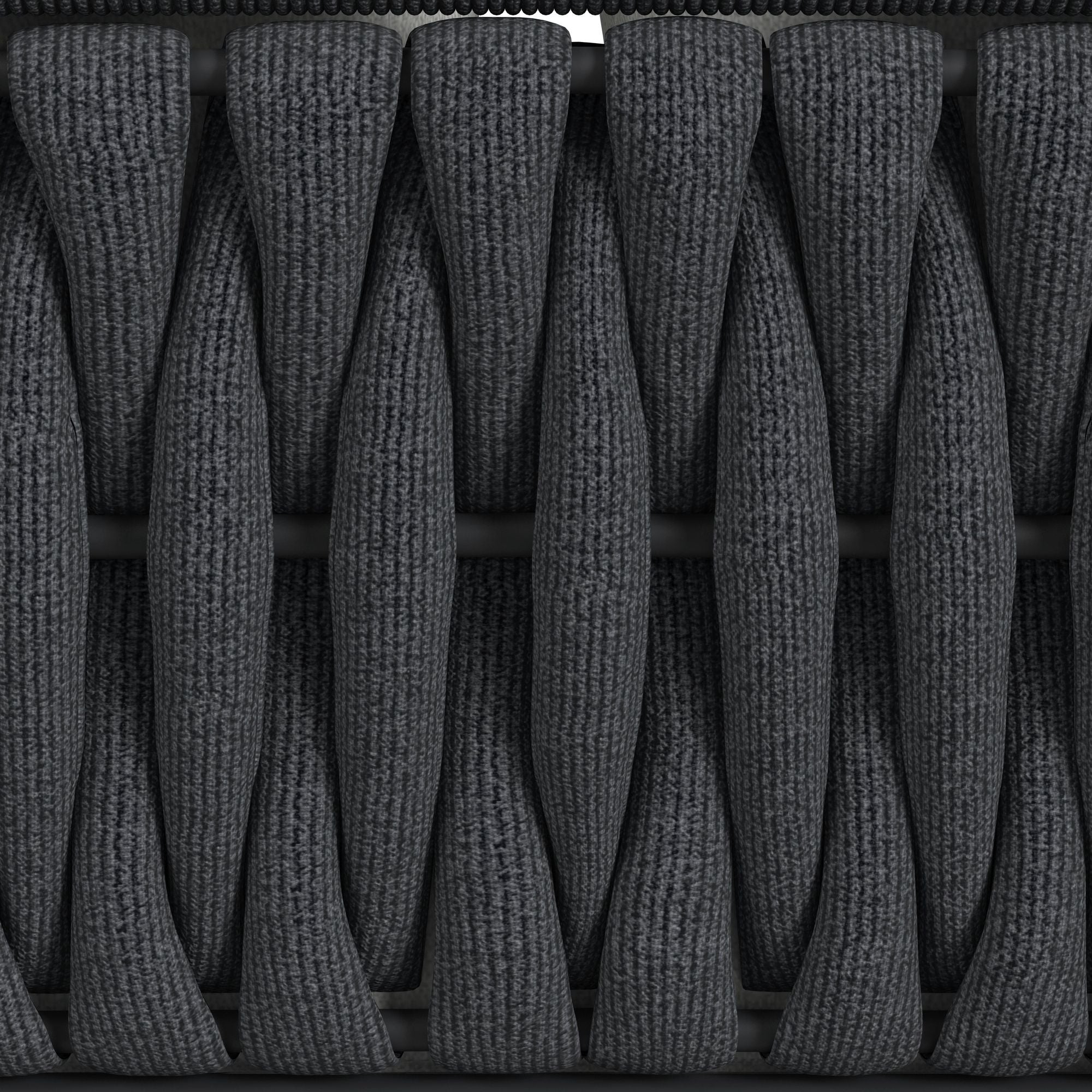 Bali - Loveseat With Olefin - Dark Gray