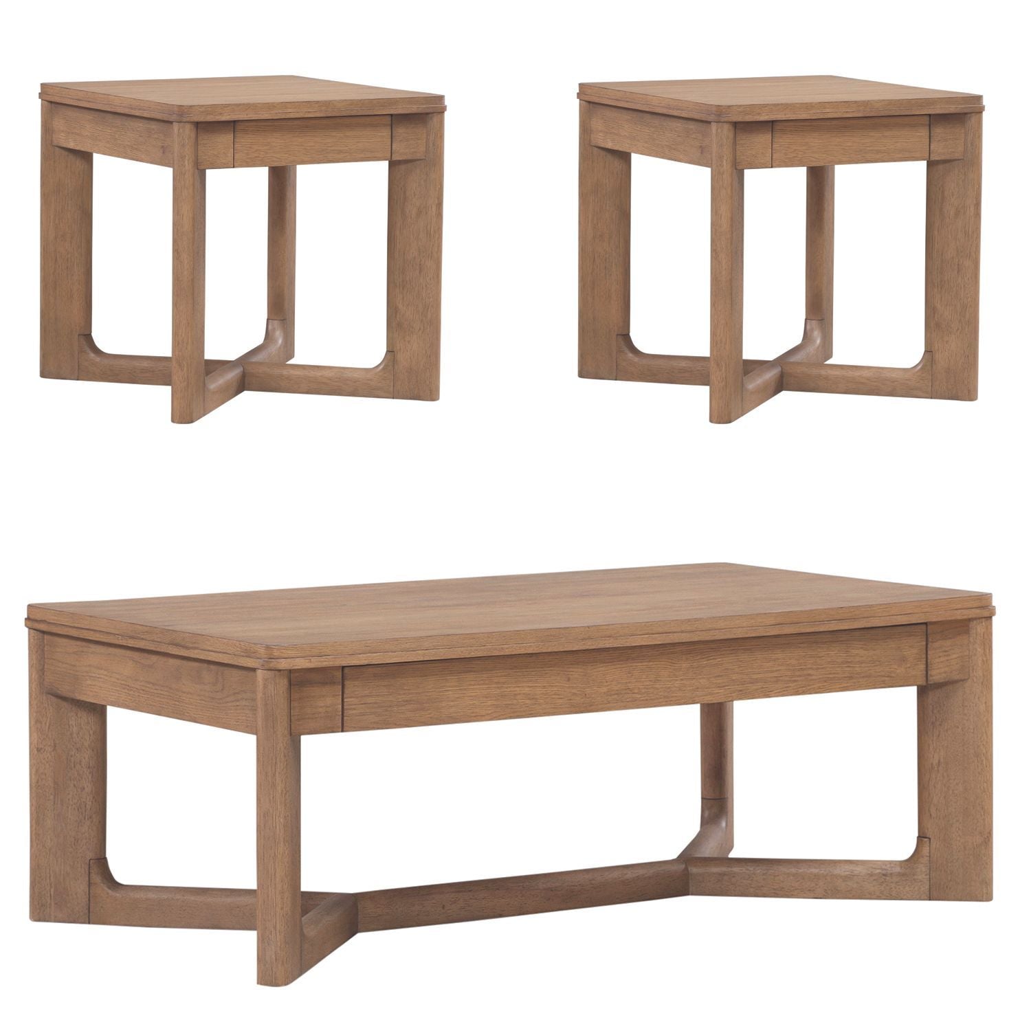 Ballentine - 3 Piece Set - Brown