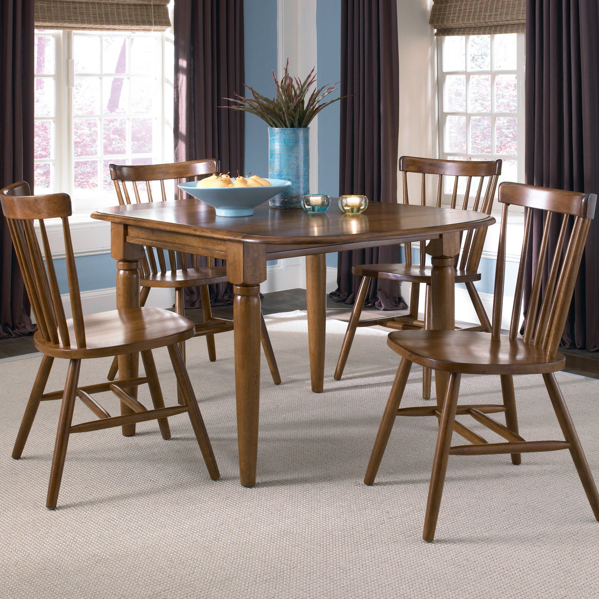 Creations - 5 Piece Drop Leaf Set - Dark Brown