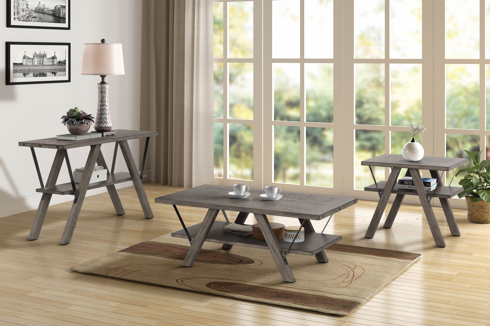 Harlocke - Cocktail Table - Gray
