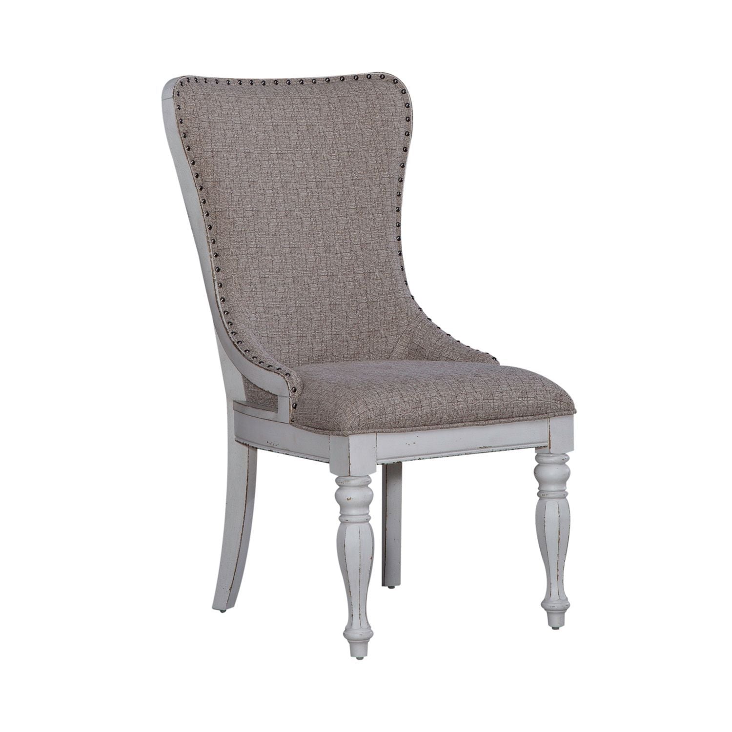 Magnolia Manor - Upholstered Wing Back Side Chair (RTA) - White