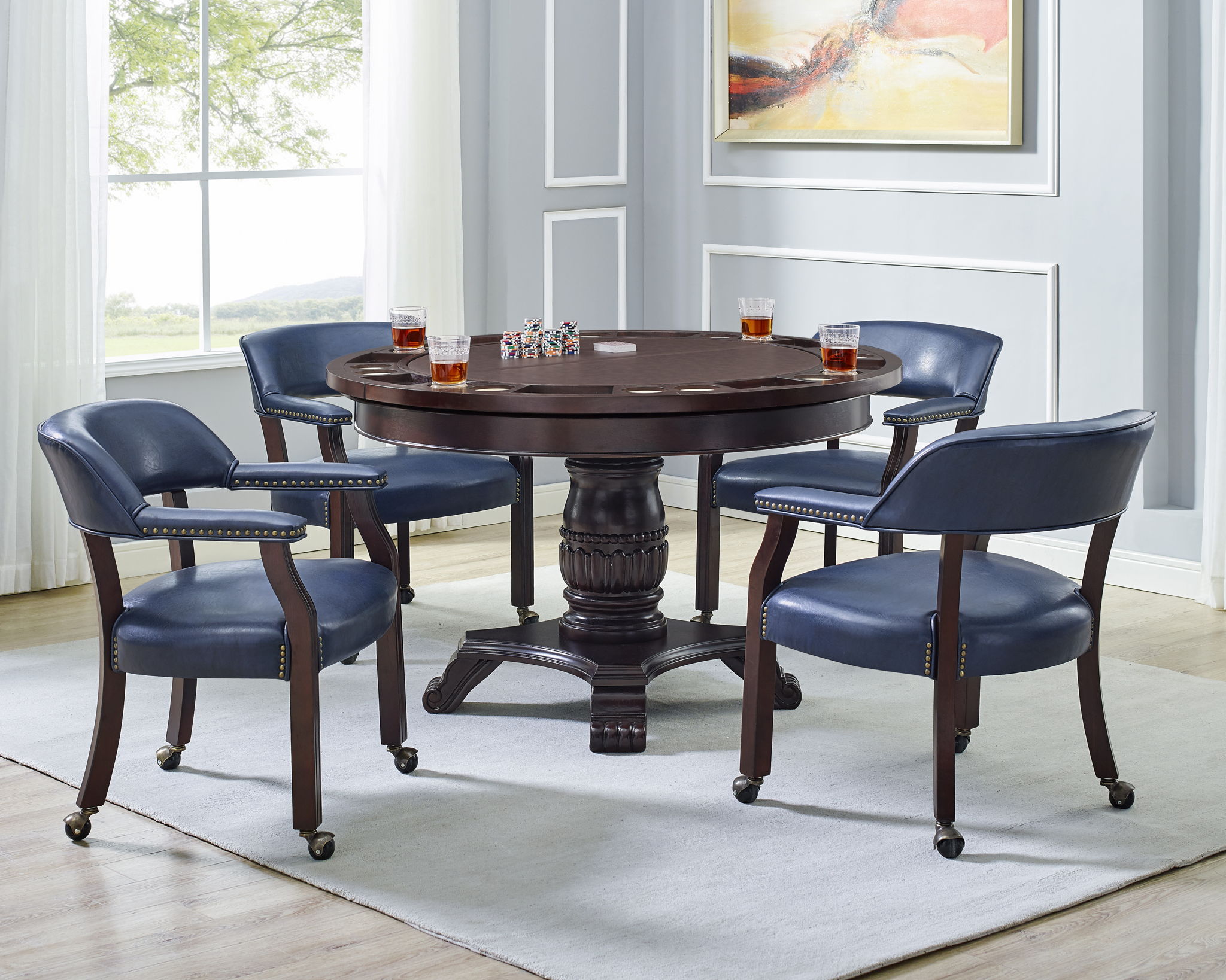 Tournament - Arm Chair With Casters